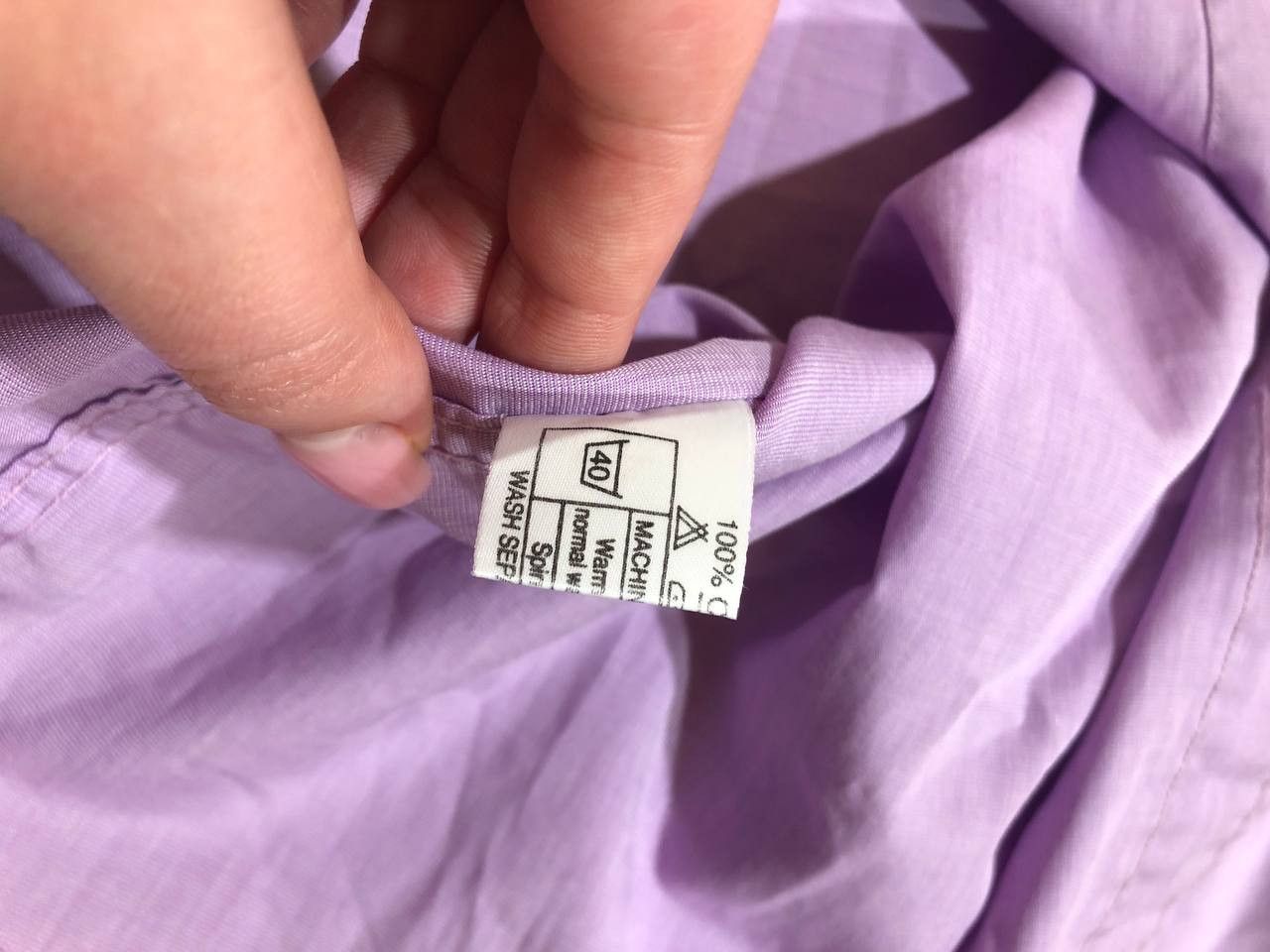 Burberry Thomas Burberry Shirt Mens Purple Embroidered Logo Size US L / EU 52-54 / 3 - 3 Thumbnail