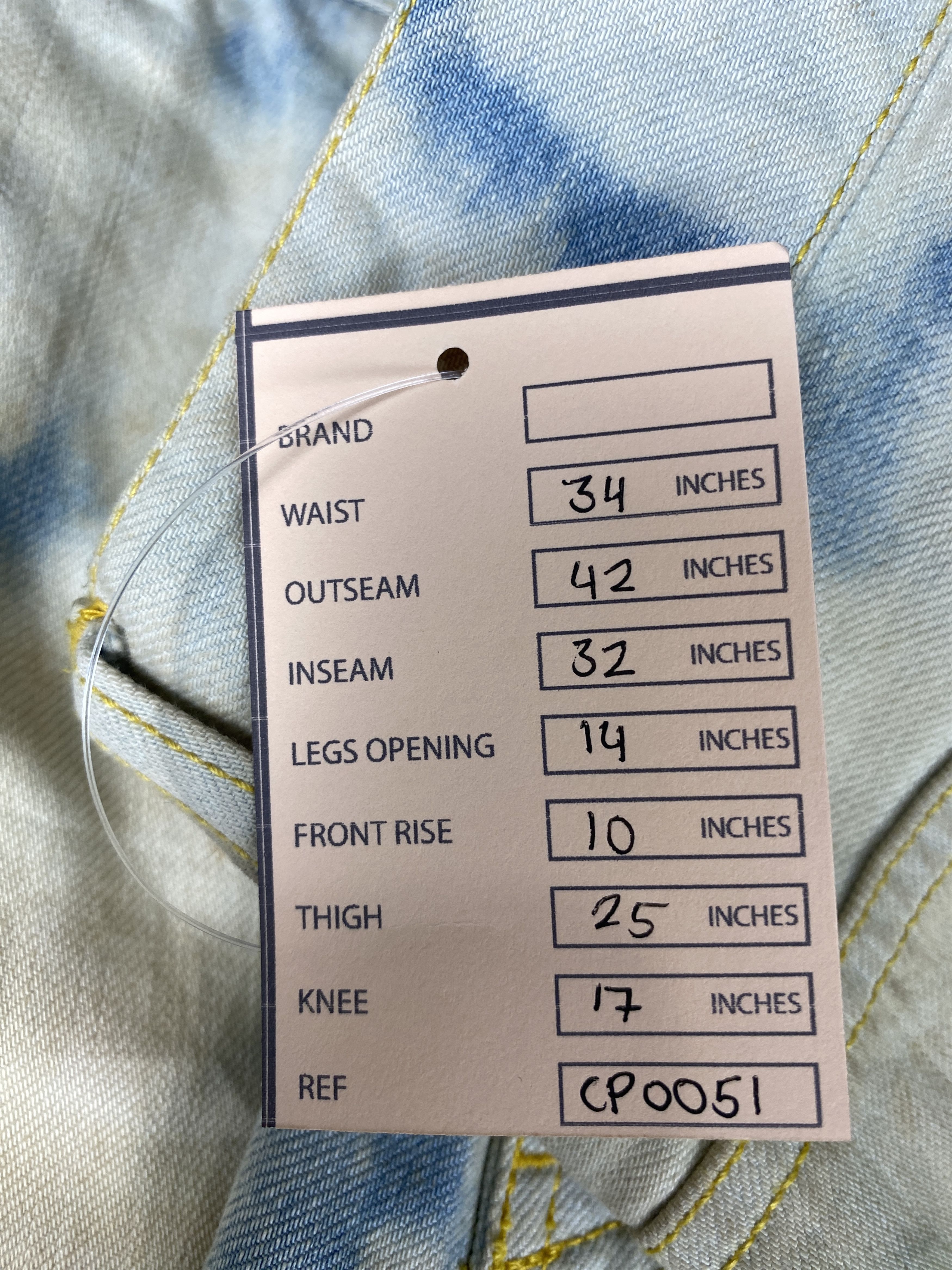 Tommy Jeans Vintage Tommy Acid Wash Blue Jeans CP0051 Size US 34 / EU 50 - 14 Thumbnail
