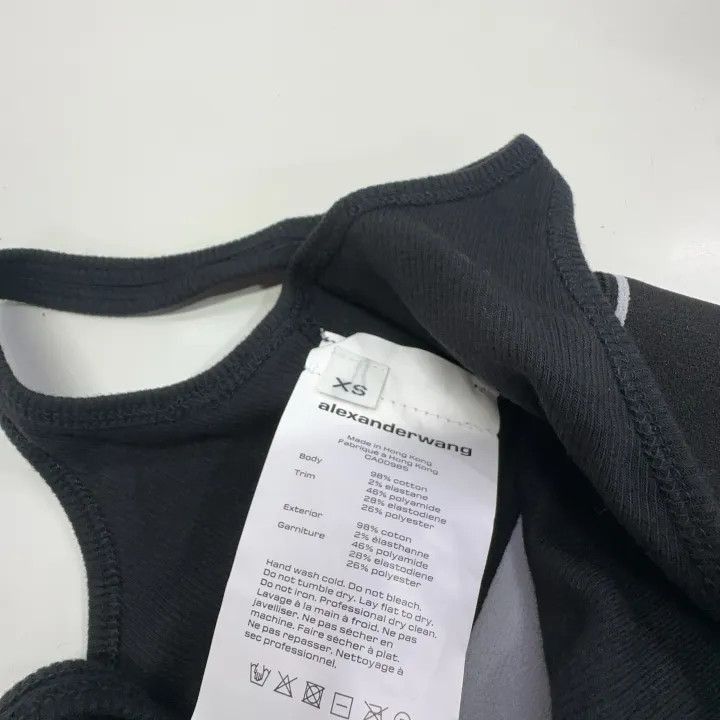 Alexander Wang Alexander Wang SS22 Black Logo Sport Bra - Size XS / US 0-2 / IT 36-38 - 4 Thumbnail