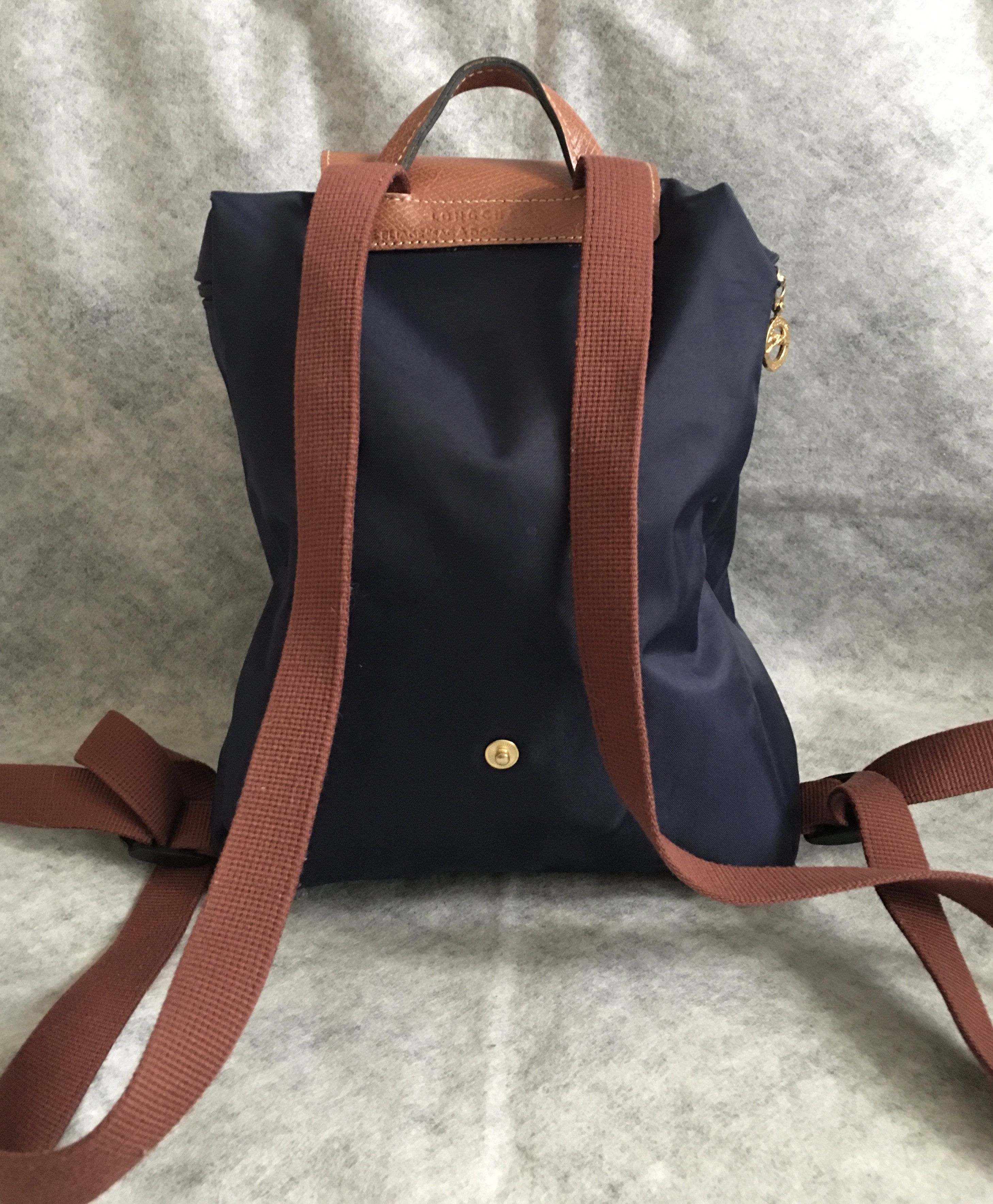 Longchamp Longchamp Le Pliage Blue Nylon Backpack Bag Size ONE SIZE - 2 Thumbnail