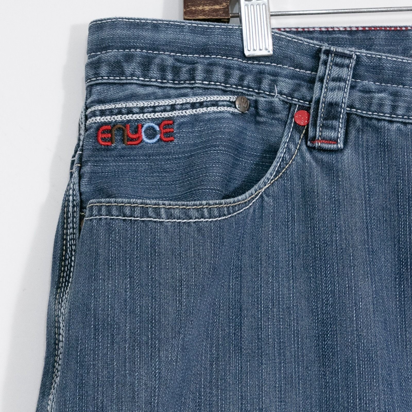 Enyce × Vintage Vintage Y2K Enyce Baggy Jeans 36x30 - Streetwear Distressed Size US 36 / EU 52 - 4 Thumbnail