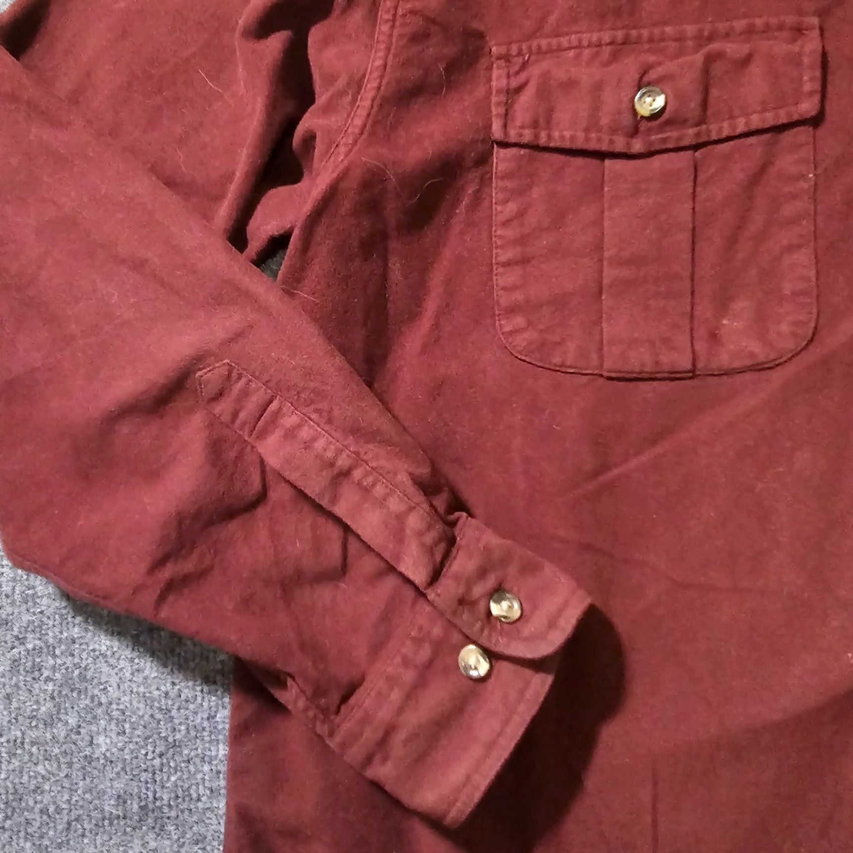 Eddie Bauer Eddie Bauer Shirt Mens XL Red Burgundy Flannel Button Long Sleeve Outdoor Casual Mens Size US XL / EU 56 / 4 - 4 Thumbnail