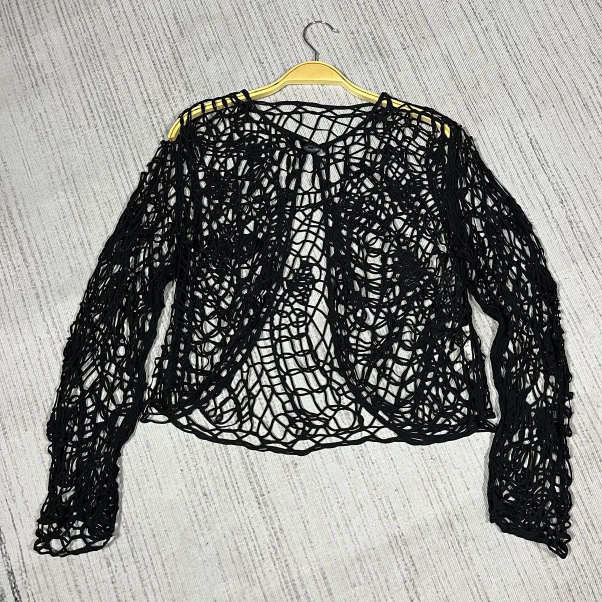 Gianni Valentino × If Six Was Nine × Japanese Brand Vintage Gianni lo Giudice Mesh Cardigan Size S / US 4 / IT 40 - 3 Thumbnail