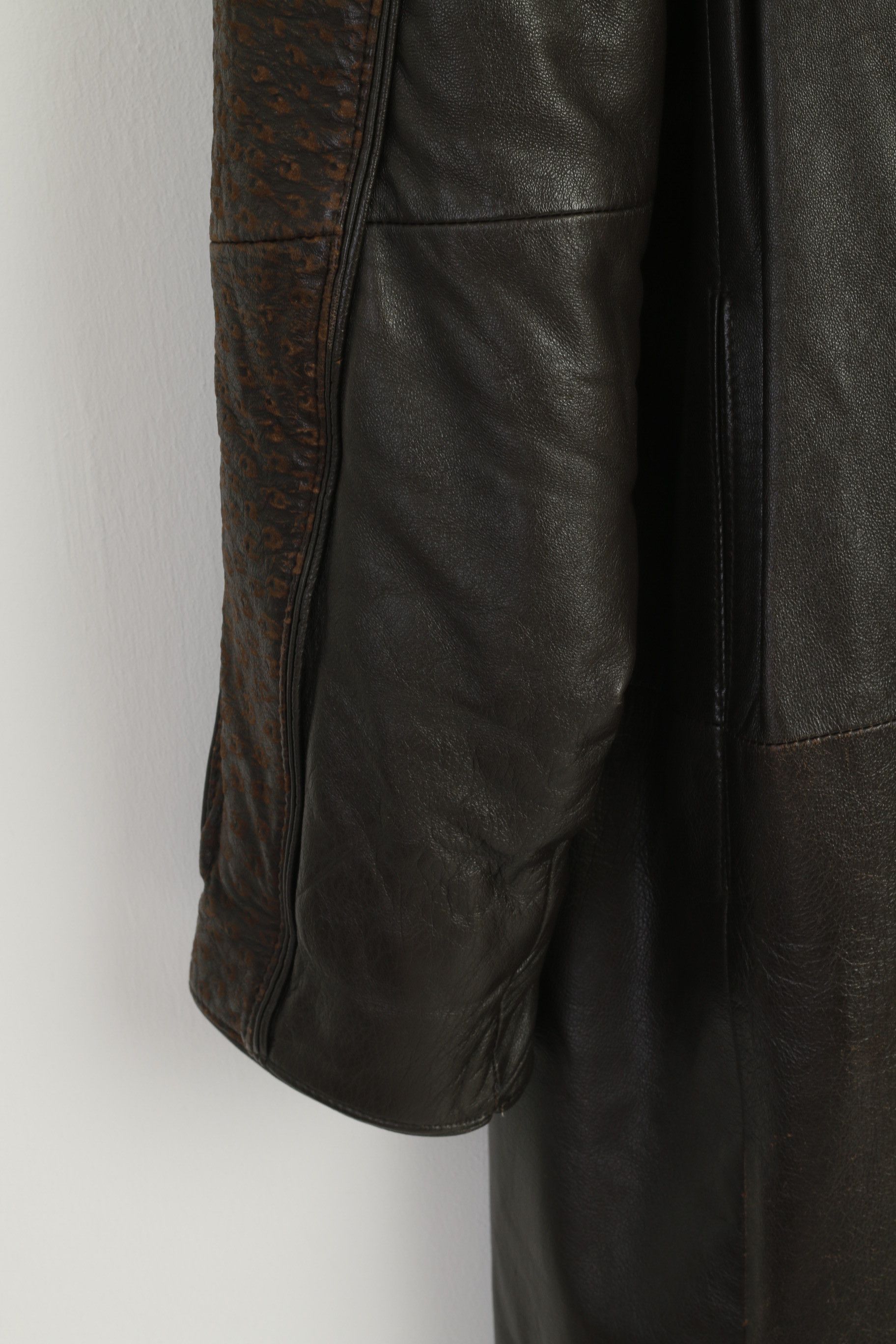 Vintage Norma Modell Women 38 M Jacket Brown Leather 2802 Size M / US 6-8 / IT 42-44 - 3 Thumbnail