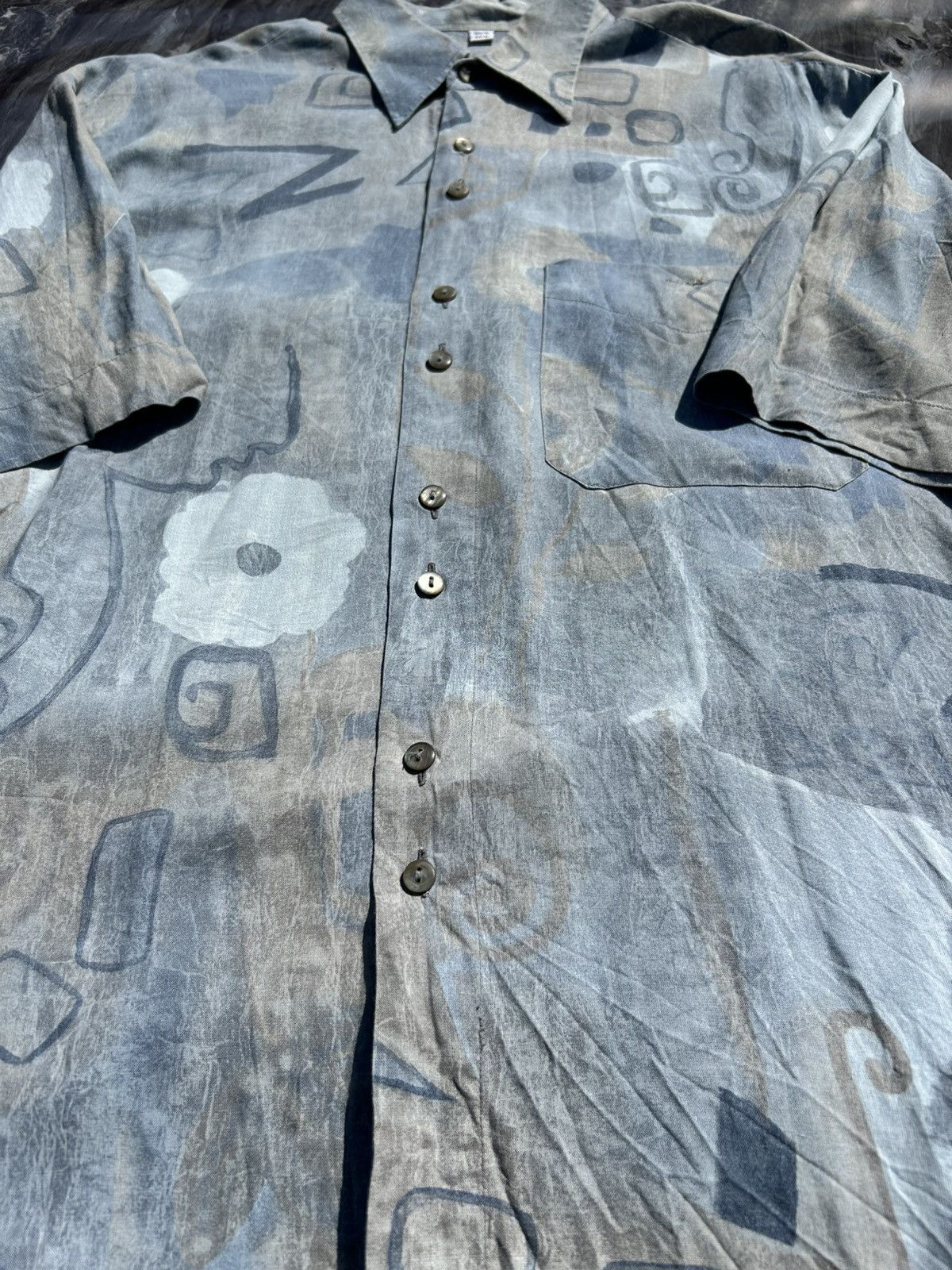Other Vintage Festival Short Sleeve Shirt Abstract Pattern Design Size US L / EU 52-54 / 3 - 5 Thumbnail