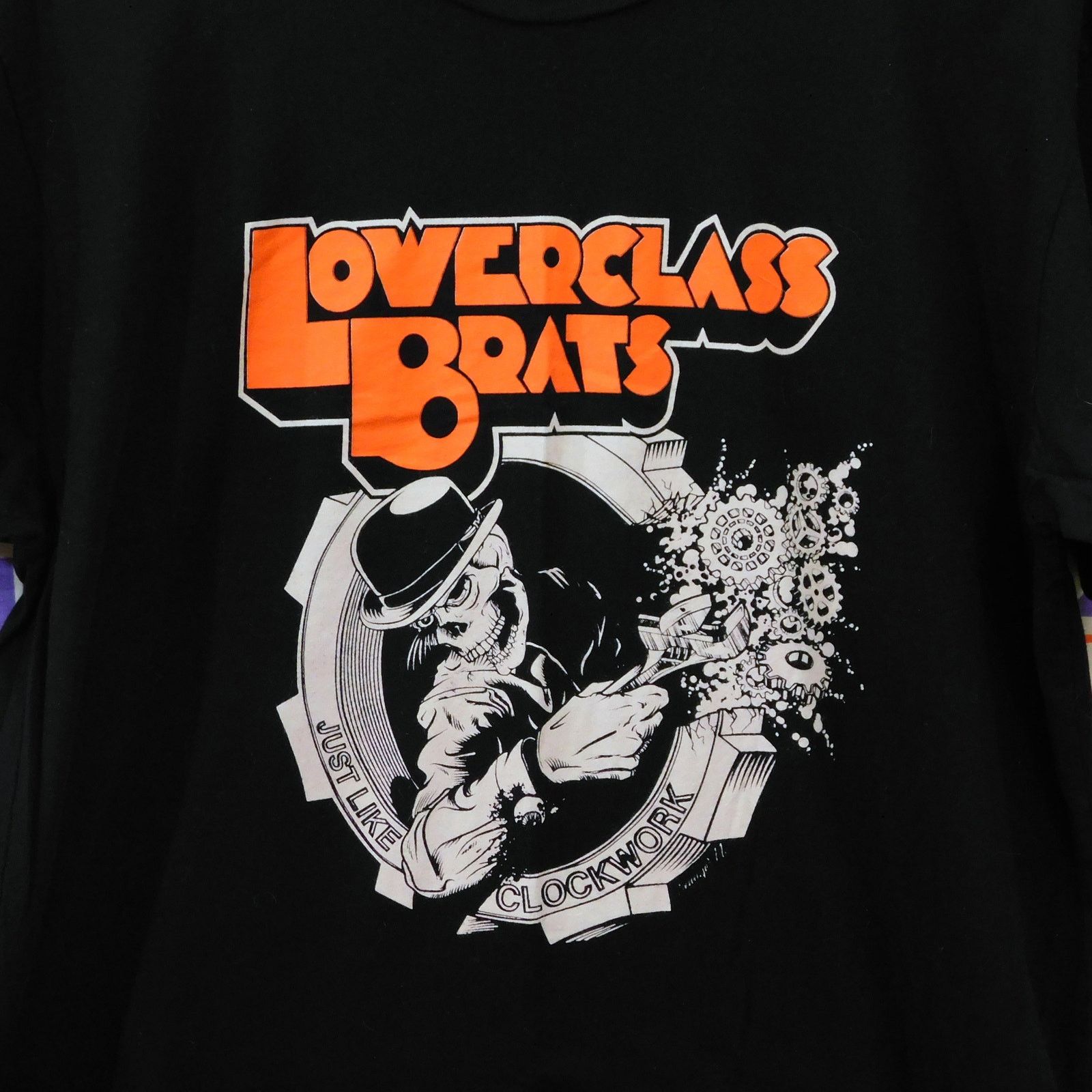 Next Level Apparel Lowerclass Brats Just Like Clockwork T Shirt Sz L Punk Rock Size US L / EU 52-54 / 3 - 3 Thumbnail