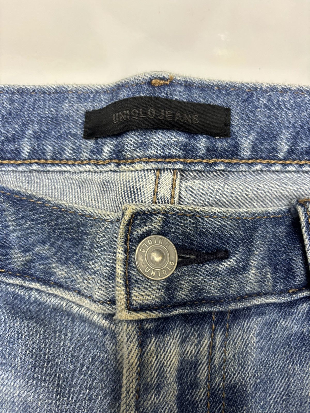 Undercover × Uniqlo Vintage Uniqlo Undercover Style Distressed Denim Jean Size US 33 - 9 Thumbnail