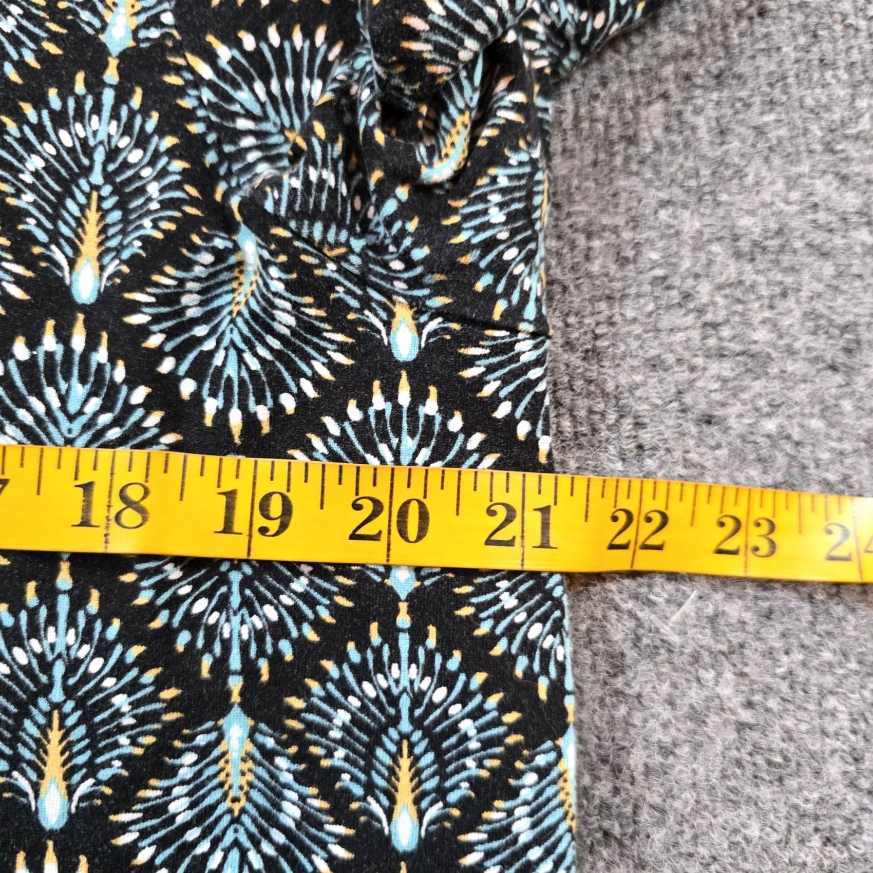 J. Jill J Jill Top Geometric 3/4 Sleeve Stretch Black Green Womens XL Shirt Blouse Tunic Casual Career Mens Womens Size XL / US 12-14 / IT 48-50 - 5 Thumbnail