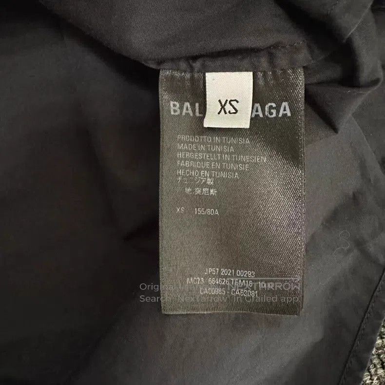 Balenciaga Balenciaga Recycled Logo Printed Long Sleeve Shirt Size US XS / EU 42 / 0 - 7 Thumbnail