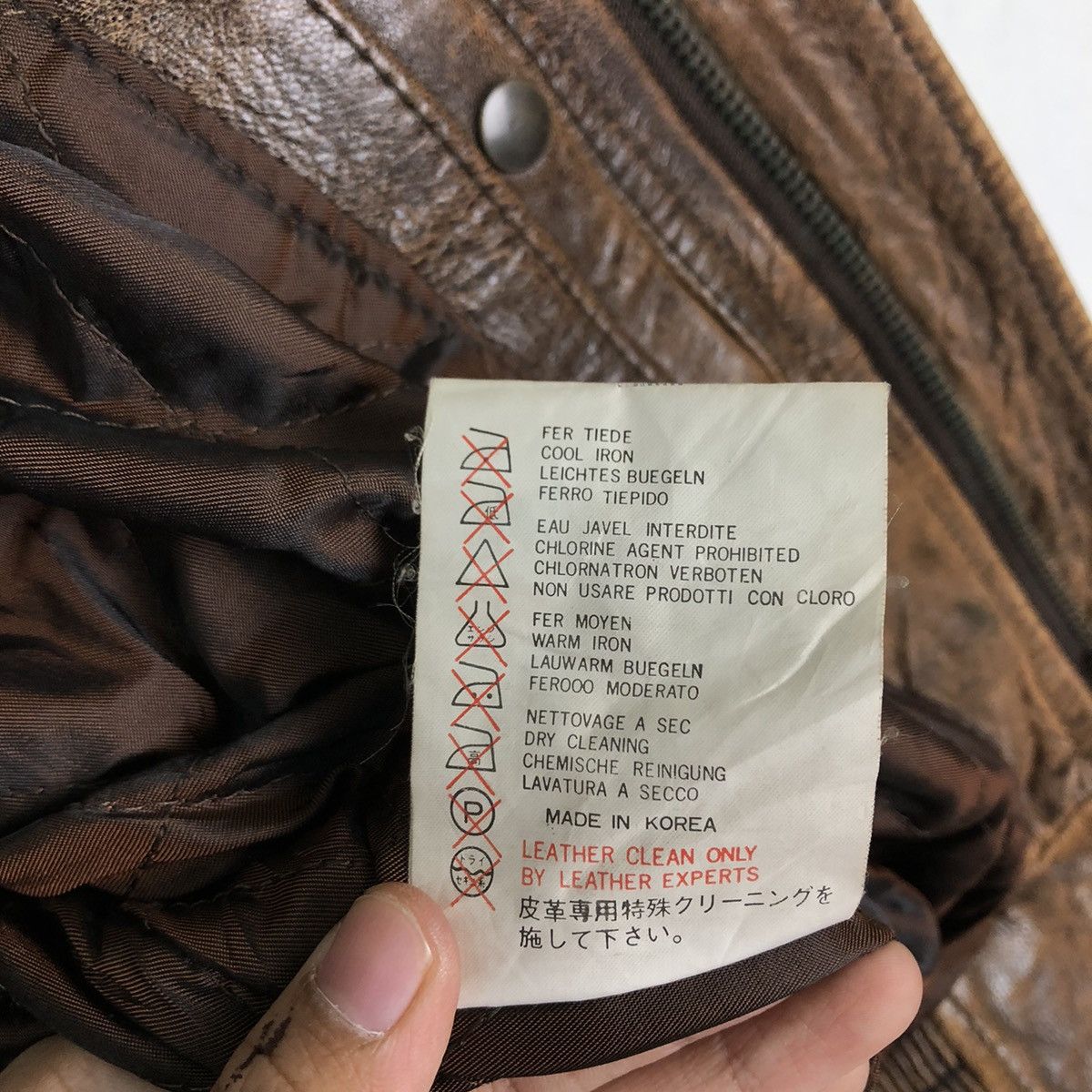 Other VINTAGE BOMBER LEATHER JACKET RESERVATION ARMY BUZZ RICKSONS Size US M / EU 48-50 / 2 - 13 Thumbnail