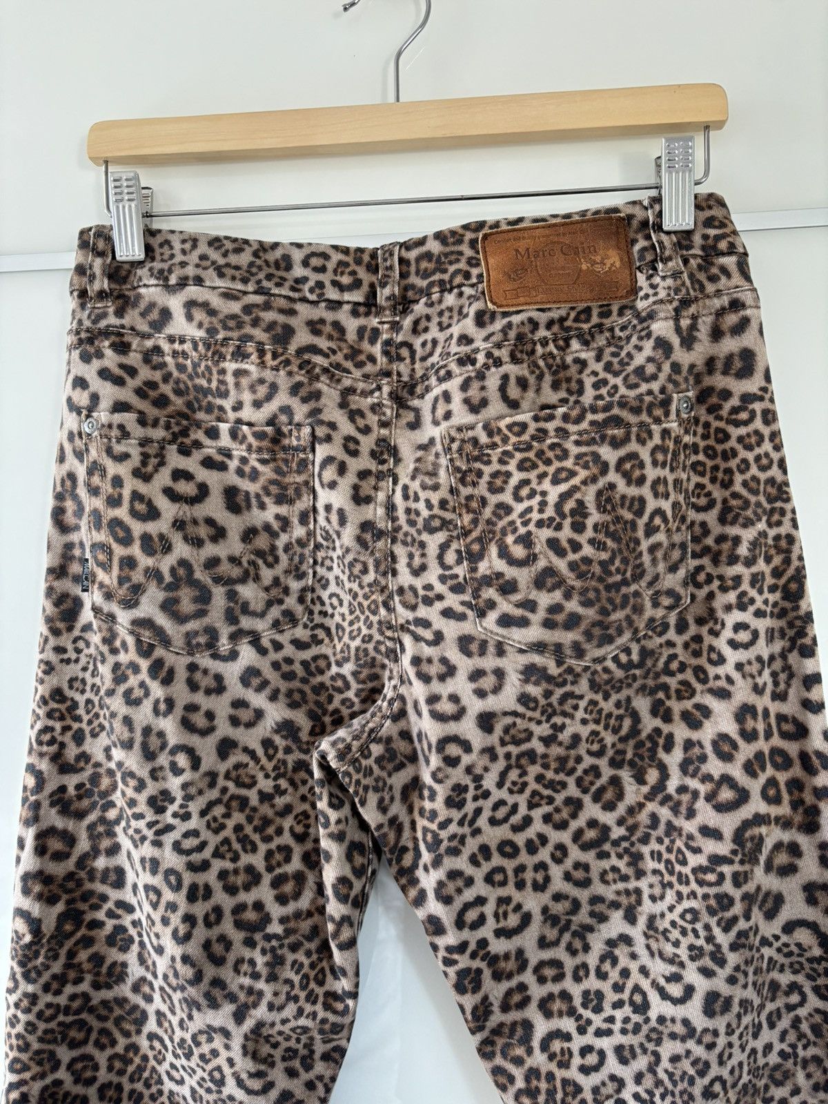 Designer Leopard print jeans M glamour Size 30" / US 8 / IT 44 - 8 Thumbnail
