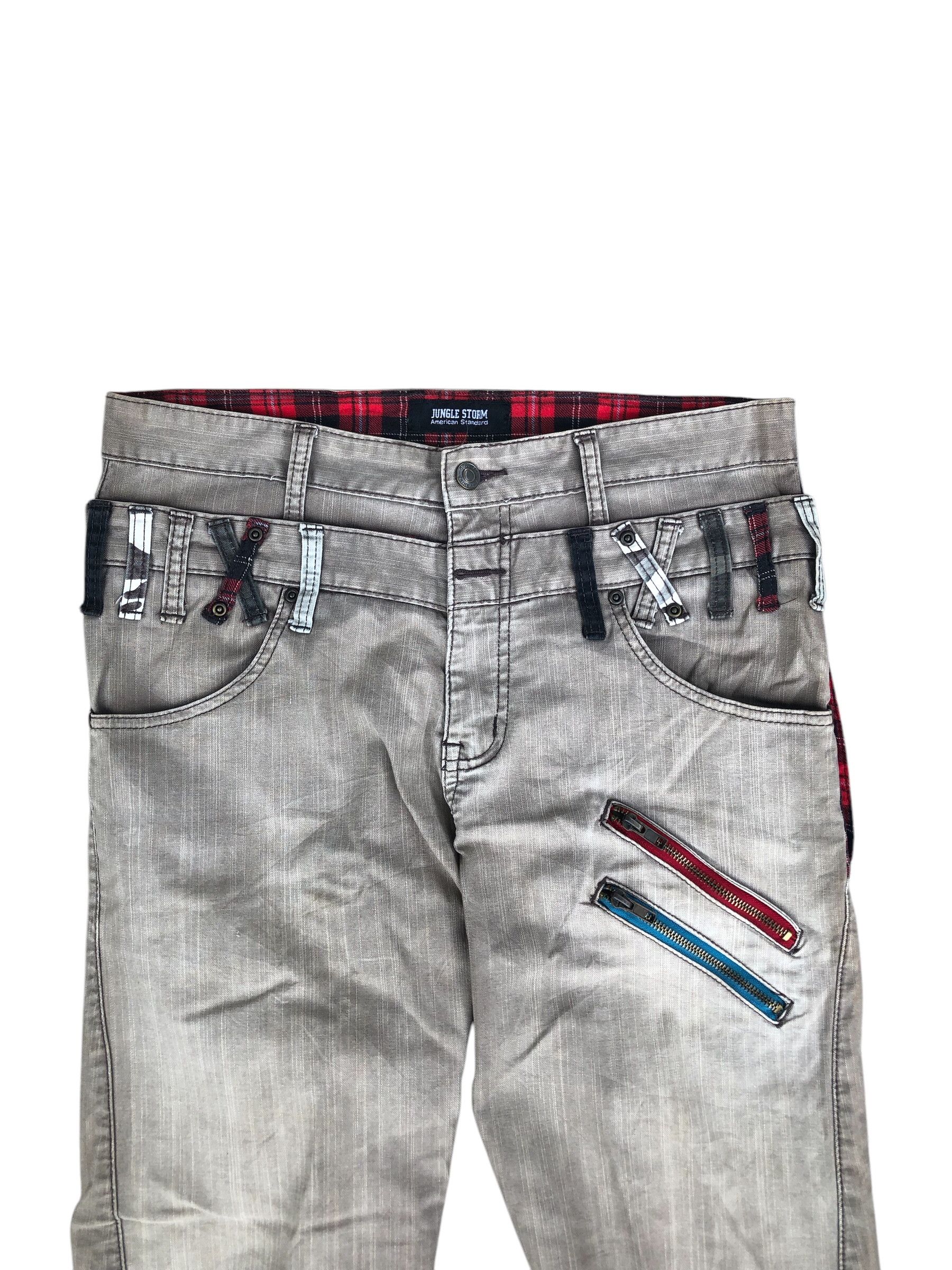 Japanese Brand Y2k jungle storm double waist pants size 30 punk style Size US 30 / EU 46 - 5 Thumbnail