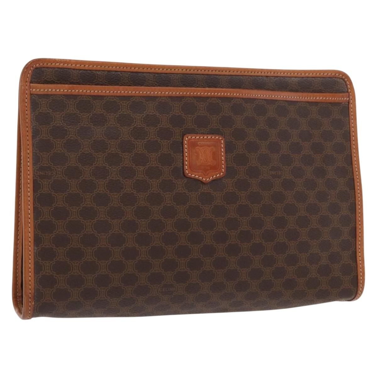 Celine Macadam Pochette Canvas and Leather