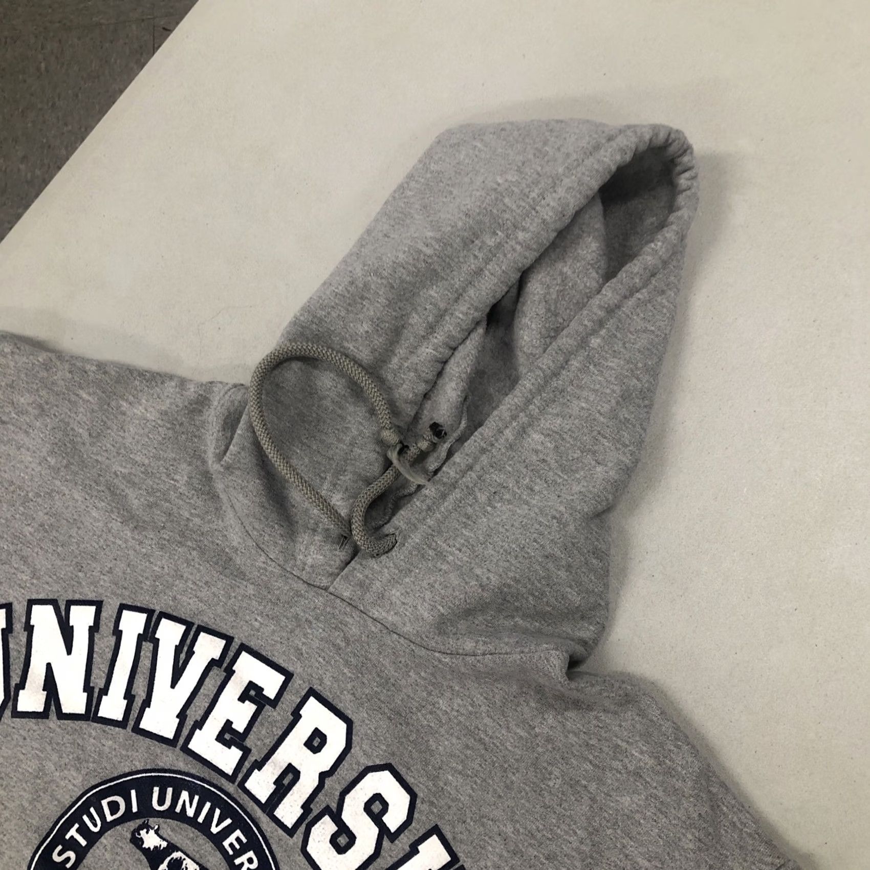 Vintage VTG Universita Roma Pullover Hoodie Sweatshirt Men’s Women’s XL Gray Cotton Made Italy I.T.S Italy University Sports Hoodie Sweatshirt Size XL / US 12-14 / IT 48-50 - 3 Thumbnail