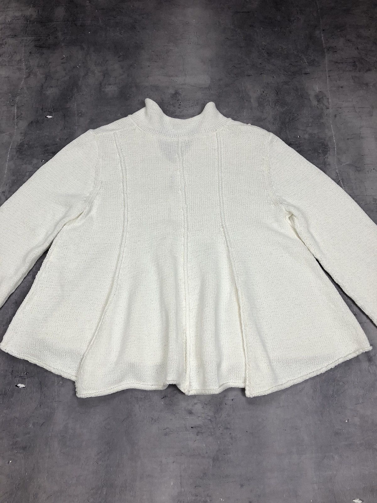 Rundholz Rundholz Black Label Flared Panel Cardigan in Off-White Size M / US 6-8 / IT 42-44 - 12 Thumbnail