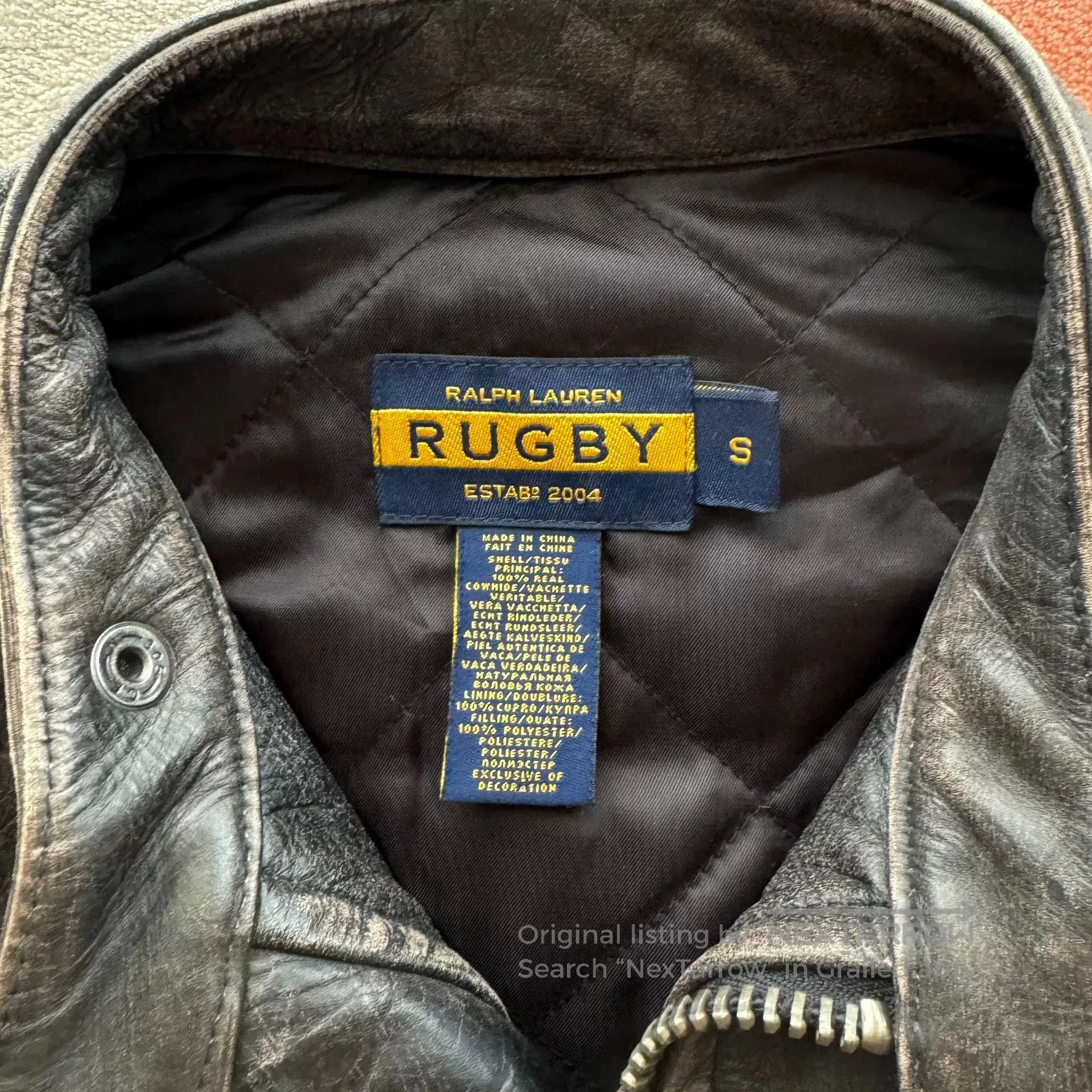 Rugby Ralph Lauren Ralph Lauren Rugby J100 Leather Jacket. Size US S / EU 44-46 / 1 - 4 Thumbnail