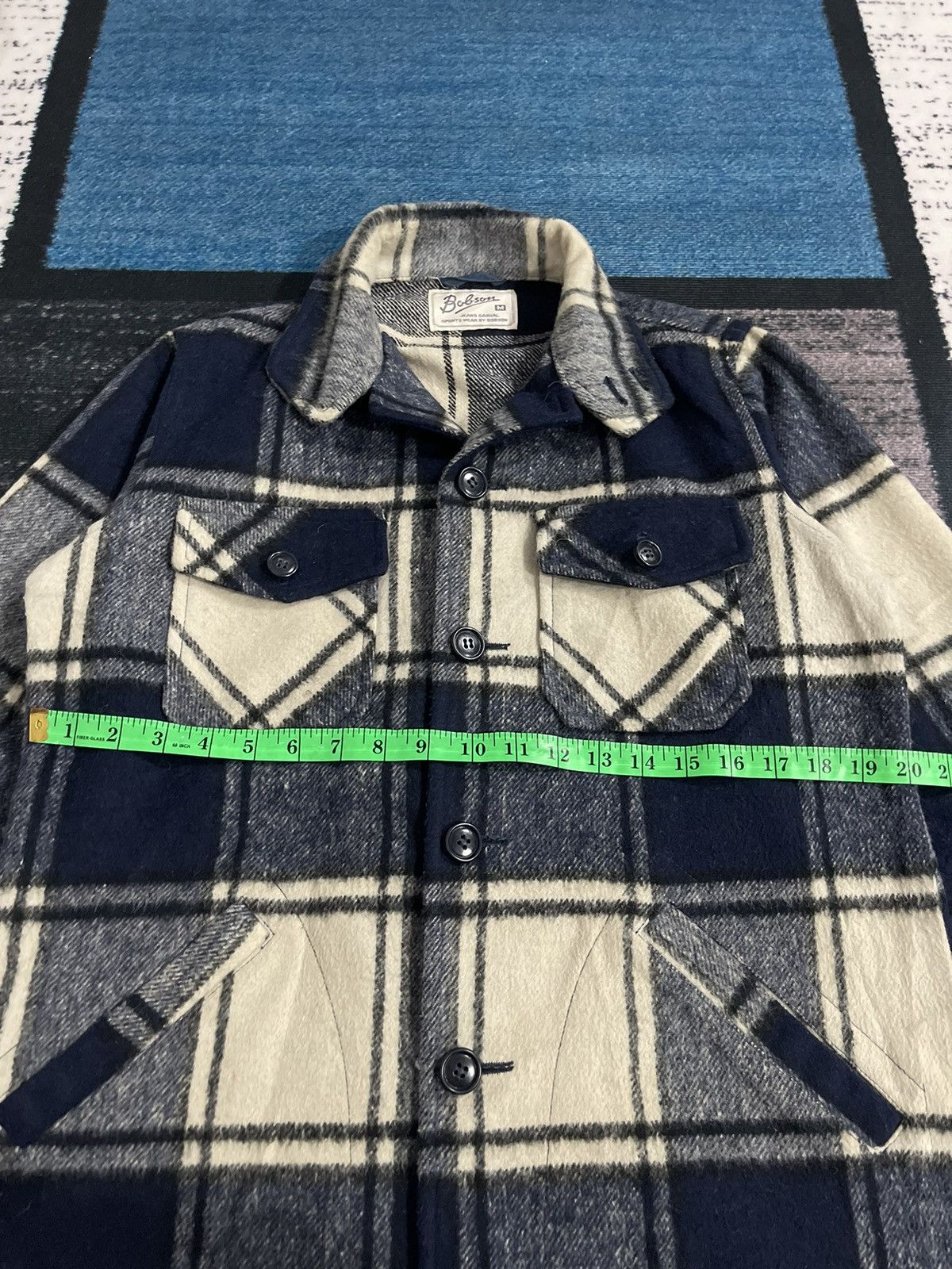 Vintage Vintage Bobson Button Plaid Wool Jacket Size US M / EU 48-50 / 2 - 13 Thumbnail