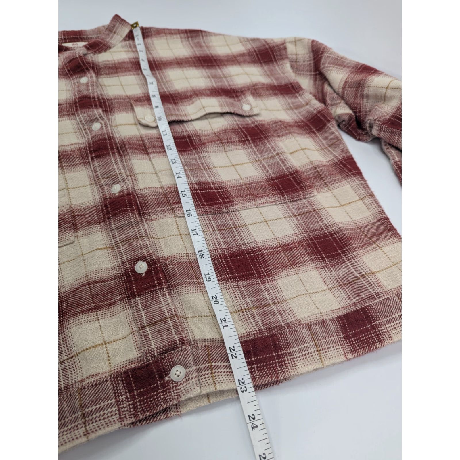 Vintage AG Adriano Goldschmied Smith Shirt Jacket Shacket Plaid Cocoa Red M Women Shirt Jacket Casual Vintage No Size M / US 6-8 / IT 42-44 - 5 Thumbnail