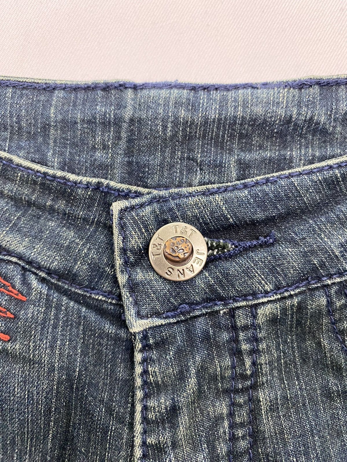 Japanese Brand T&T Flared Jeans Size US 26 / EU 42 - 10 Thumbnail