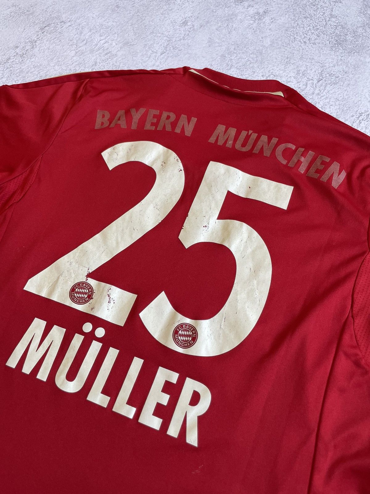 Adidas Adidas Bayern Munich 2012/2013 Home Soccer Jersey #25 Müller Size US M / EU 48-50 / 2 - 11 Thumbnail
