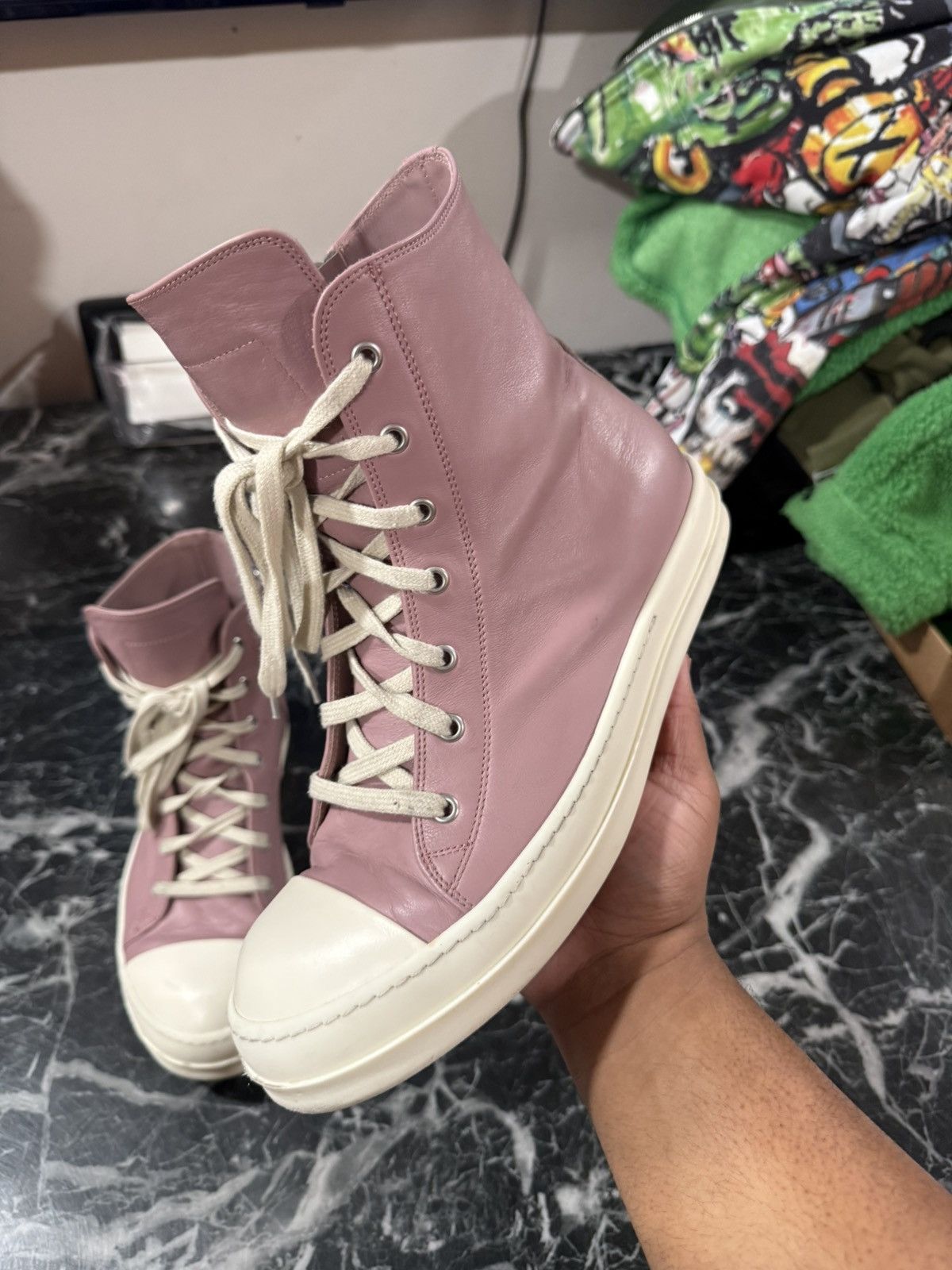 Rick Owens Rick Owens Hi Ramone Size 43 EU / 10 US Size US 10 / EU 43 - 4 Thumbnail