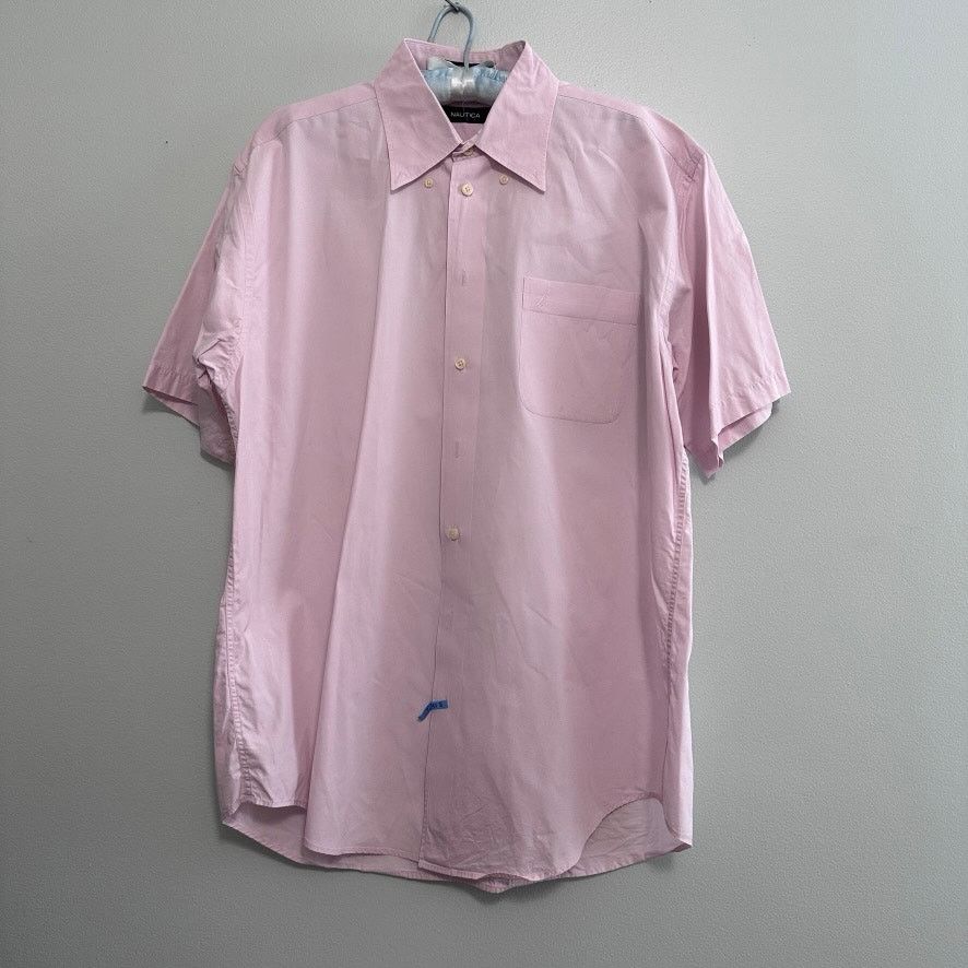Nautica Nautica pink short sleeve button down size L Size US L / EU 52-54 / 3 - 2 Thumbnail