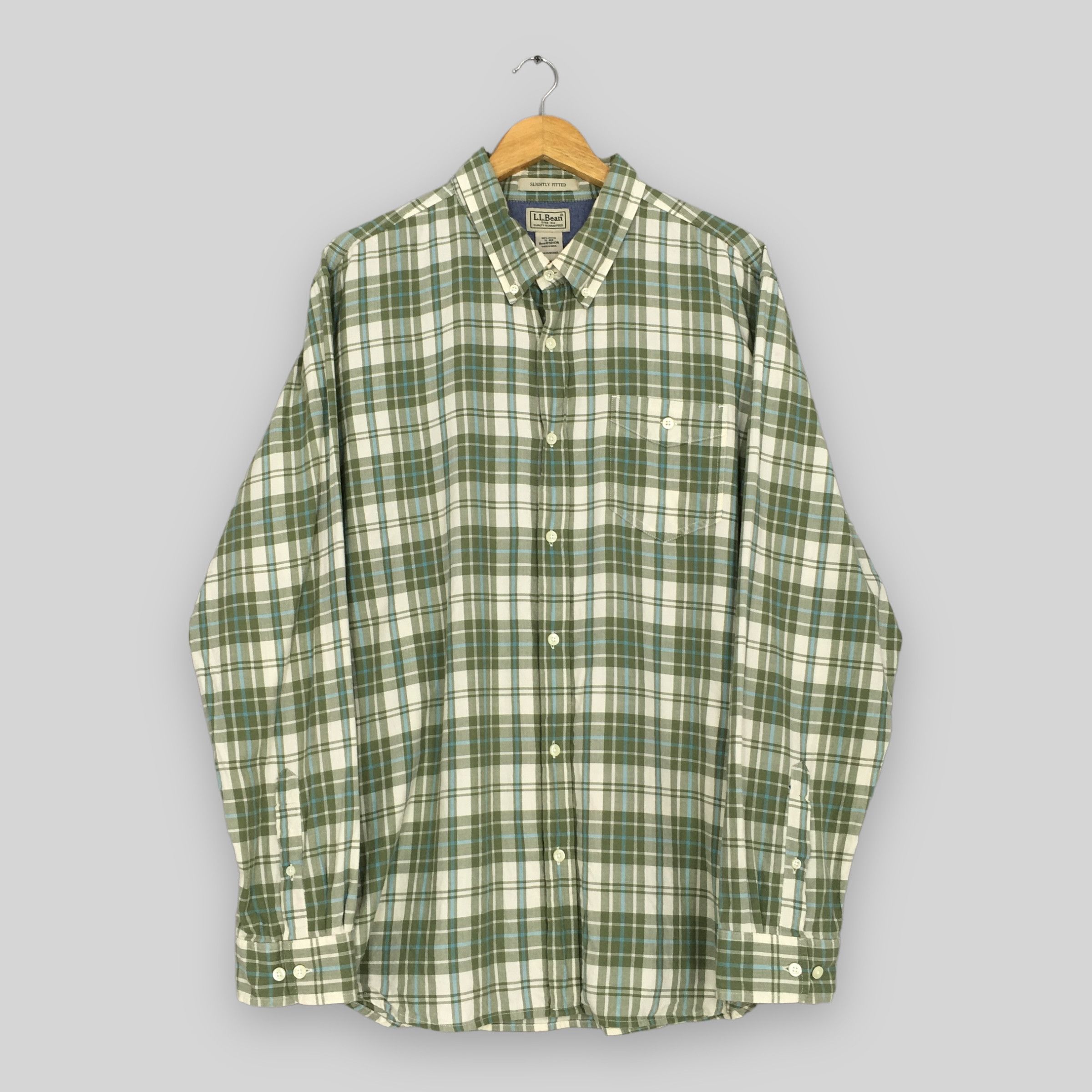 Flannel × L.L. Bean × Vintage Vintage LL Bean Checkered Flannel Cotton Shirt XLarge Size US XL / EU 56 / 4 - 1 Thumbnail