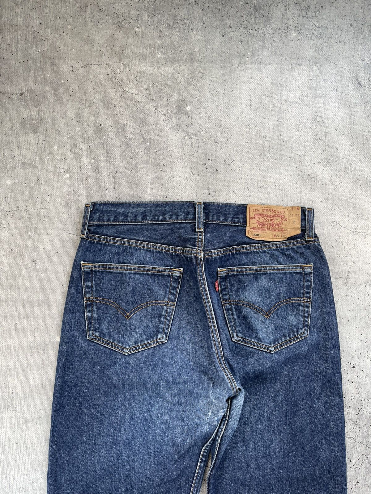 Jean × Levi's × Vintage Jeans LEVIS 501 Vintage Wash Blue Denim 90s Size US 33 - 4 Thumbnail