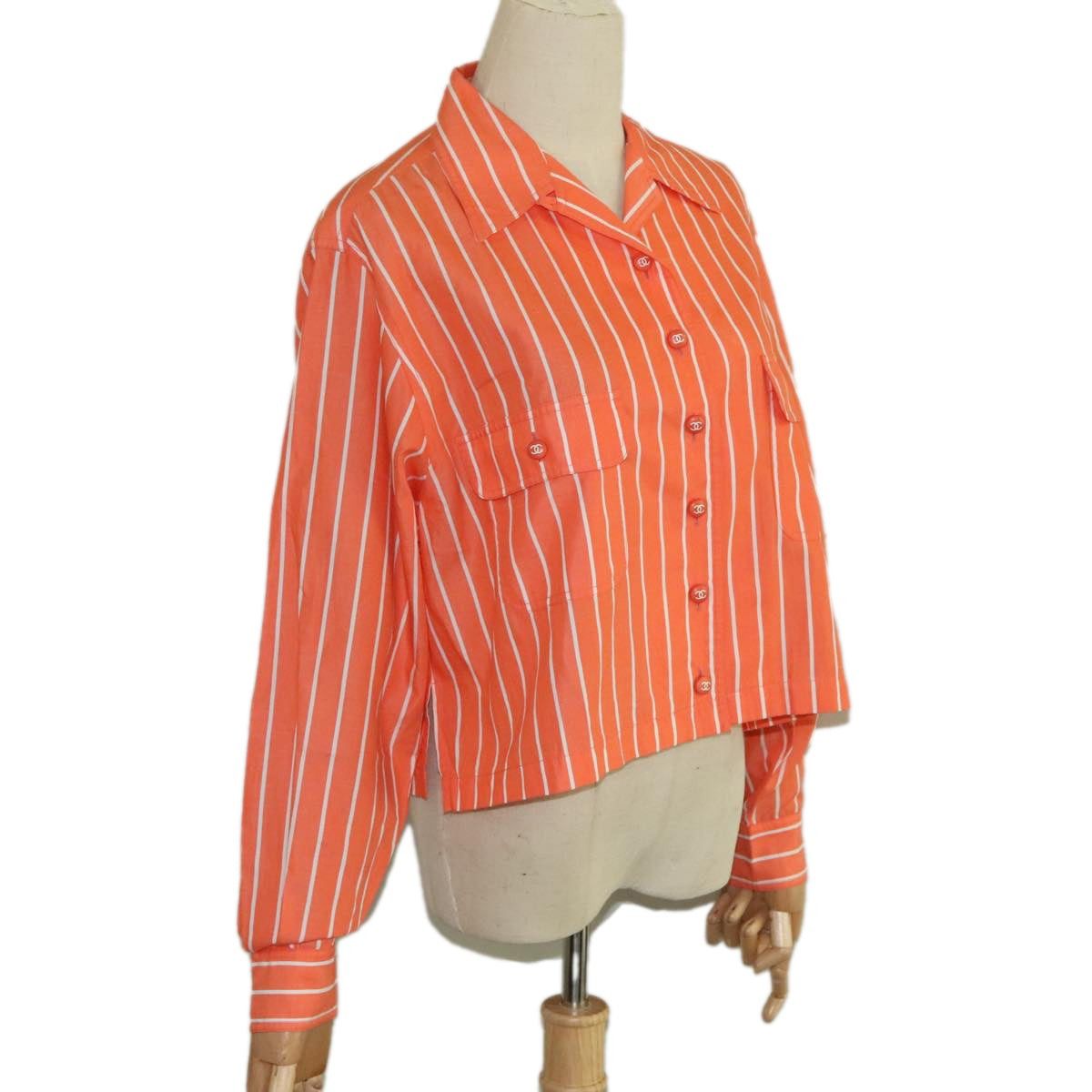 Chanel Chanel Shirt Cotton Orange CC Size ONE SIZE - 1 Thumbnail