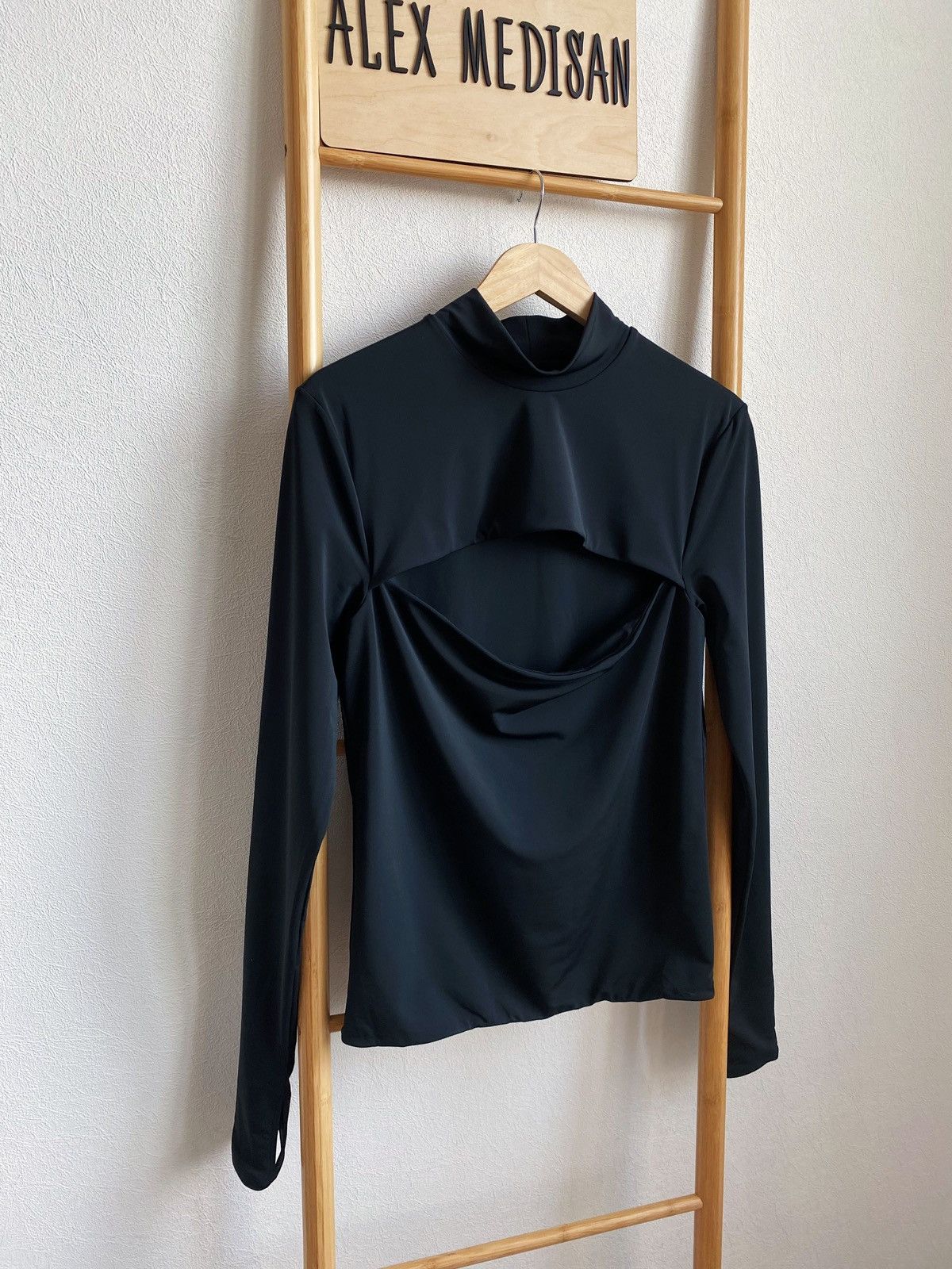 Mugler x H&M Jersey Cut-Out Shirt Size L