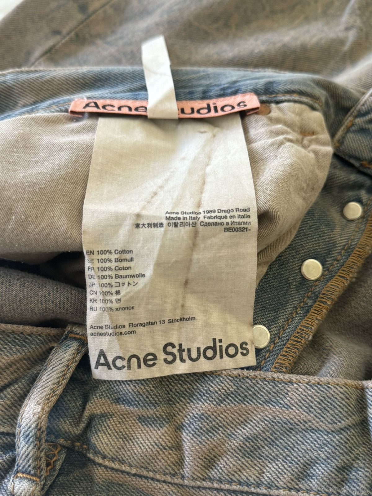 Acne Studios 1989 “Drago Road” Denim - Denim