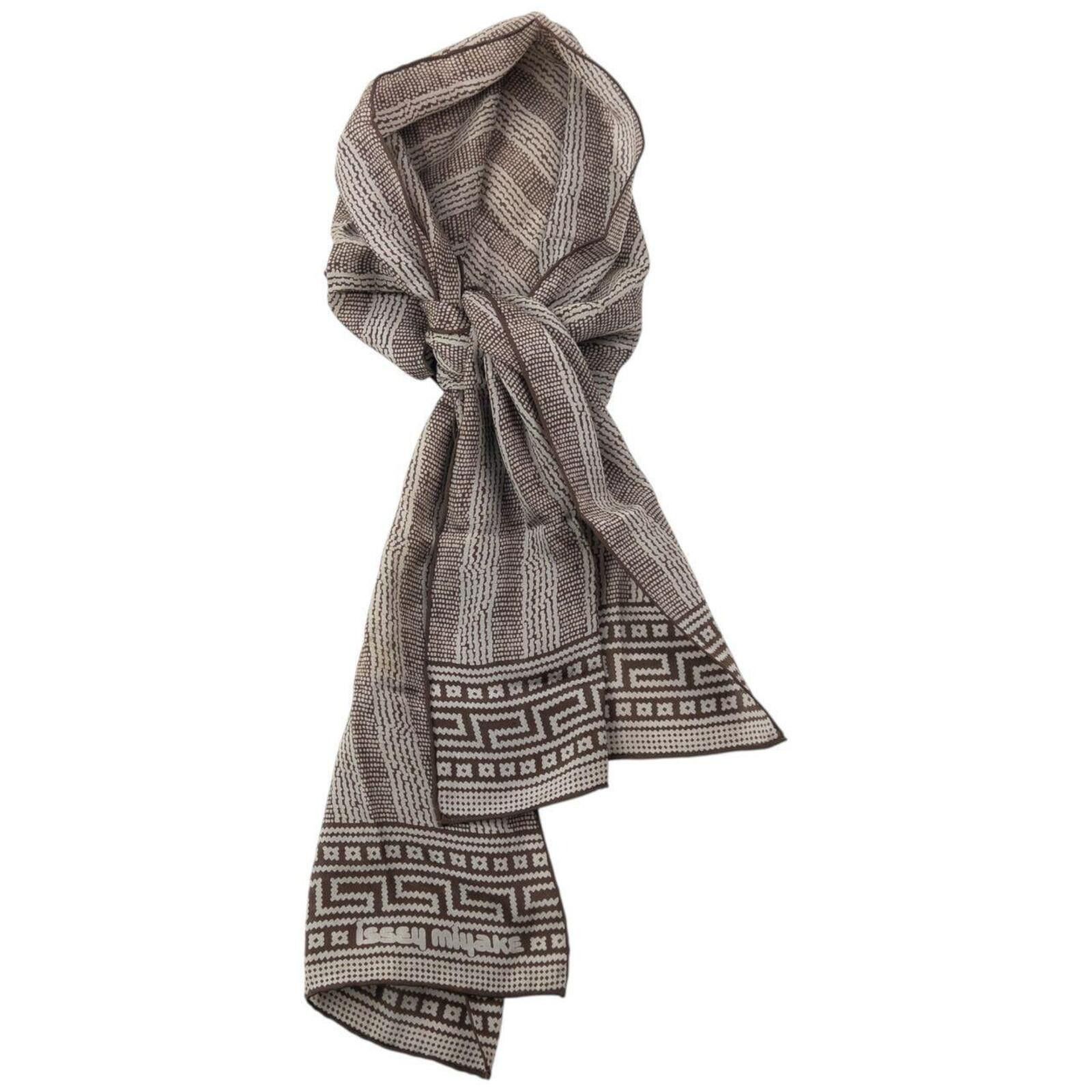 Issey Miyake Vintage 2000s Issey Miyake Pattern Silk Scarf Size ONE SIZE - 5 Thumbnail