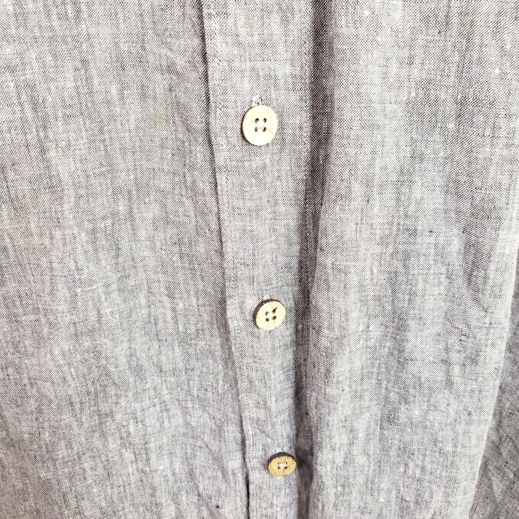 Hilo Hattie Hilo Hattie Linen Shirt LS Men’s Size S Gray Short Sleeve Button-Up Collared 100% Linen New Regular Fit Linen for Cool Wearing Fabric Size US S / EU 44-46 / 1 - 6 Thumbnail