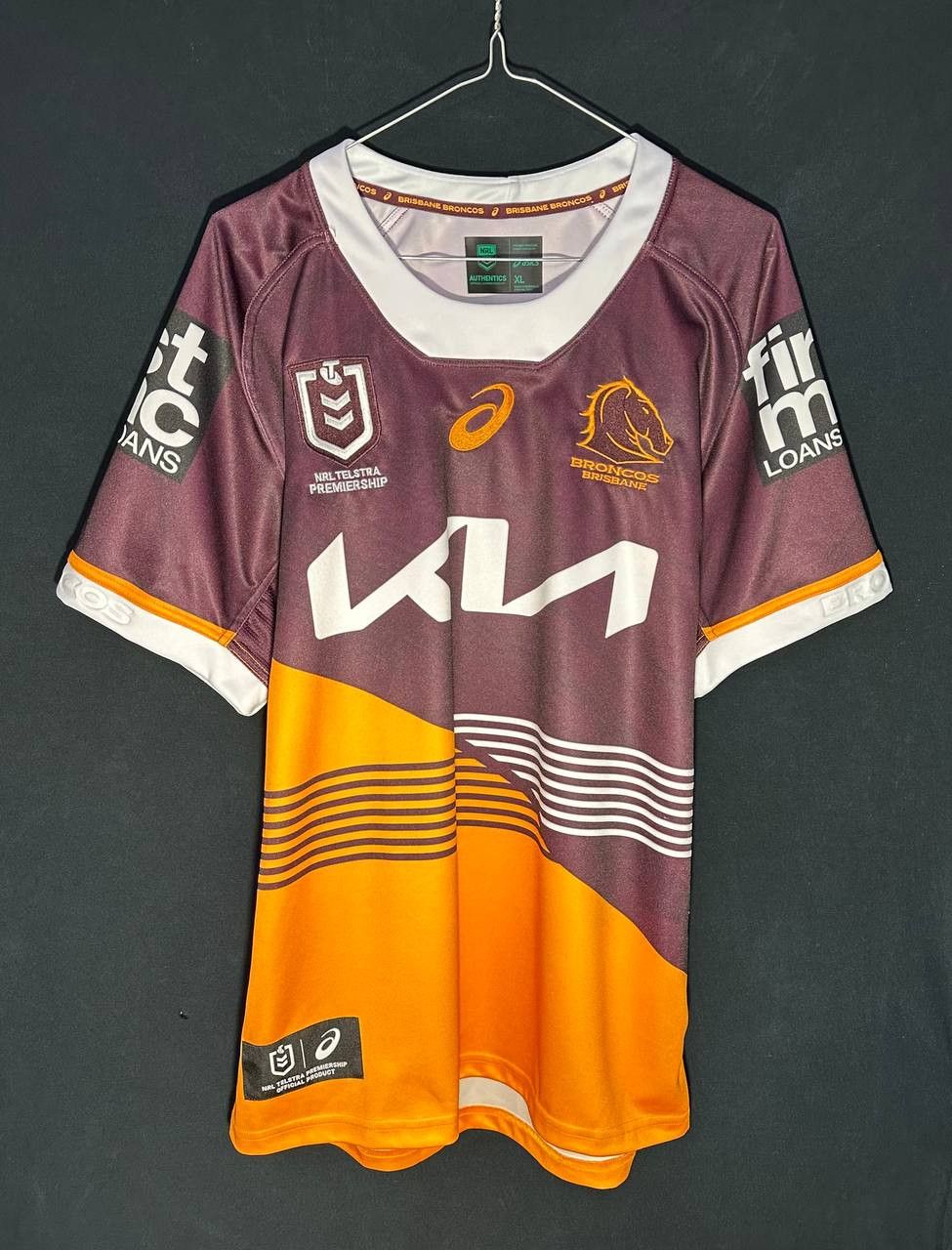 Asics Brisbane Broncos 2024 NRL City ASICS Jersey RUGBY LEAGUE Size US XL / EU 56 / 4 - 1 Thumbnail