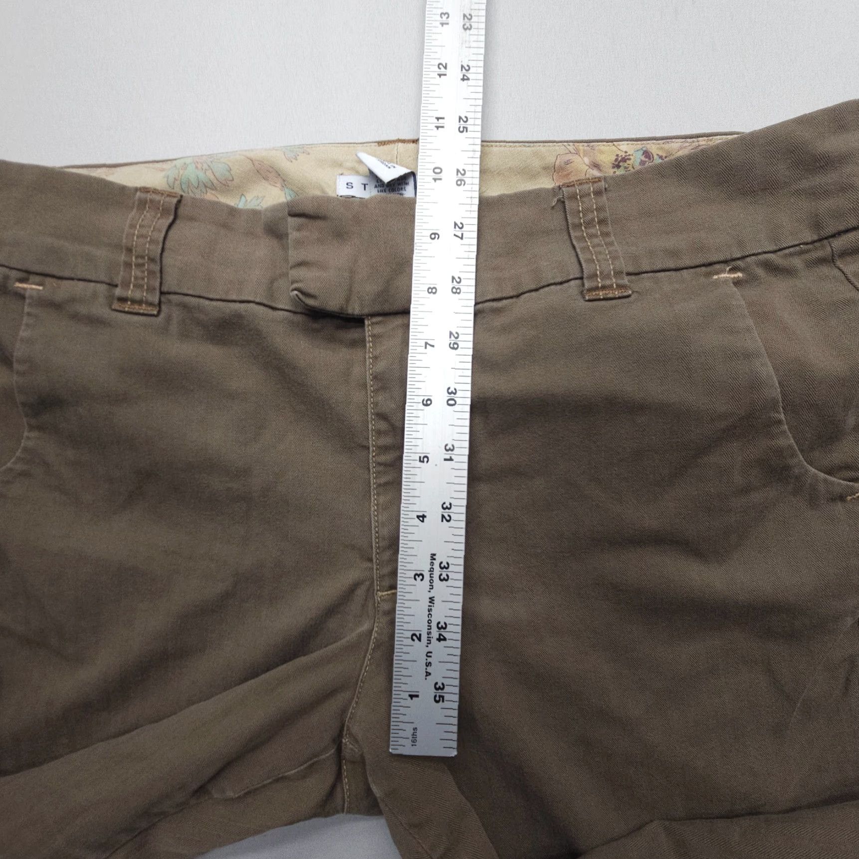 Gap VINTAGE Gap Low Rise Bootcut Pants Womens 14 Brown Y2K 2005 Boho Relaxed Stretch Size 36" / US 14 / IT 50 - 6 Thumbnail