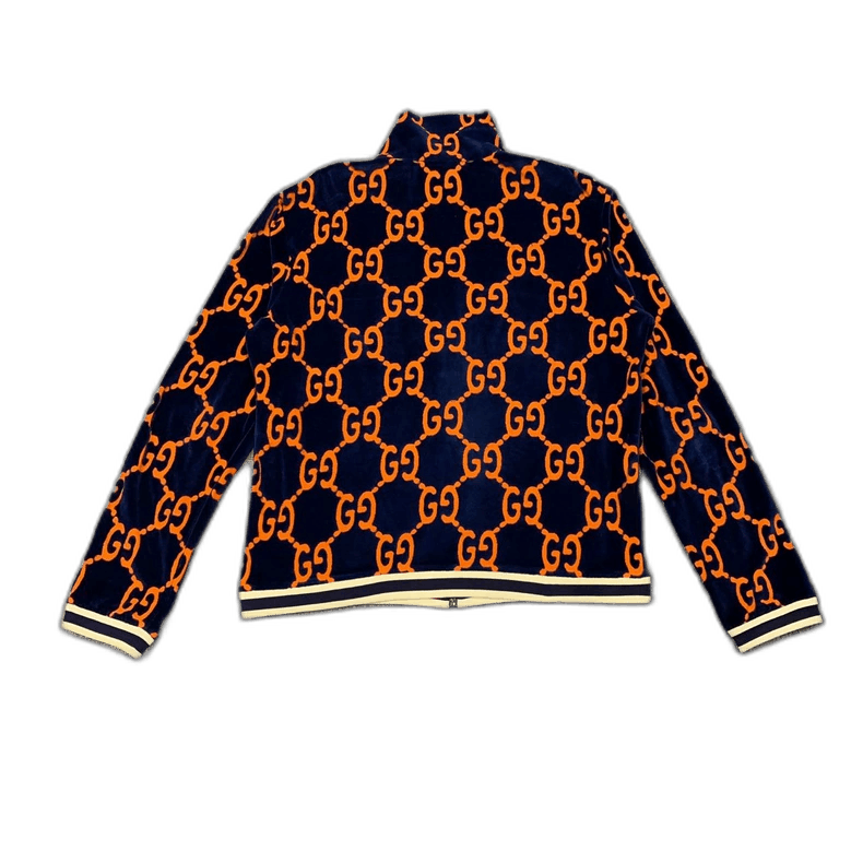 Gucci Gucci Blue Orange Velvet Jacket Size XL / US 12-14 / IT 48-50 - 1 Thumbnail