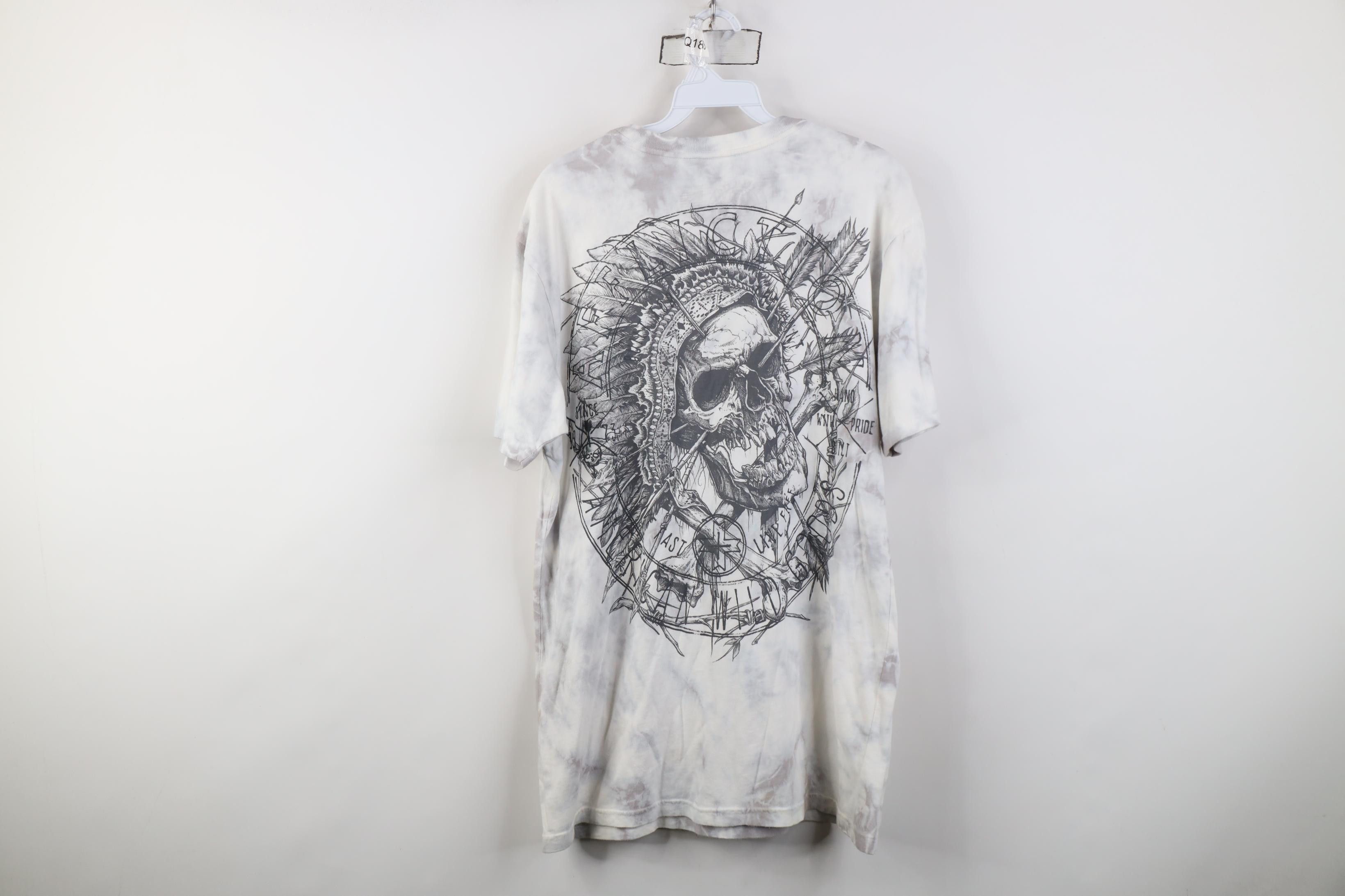 Affliction Affliction Wash Indian Skull Skeleton UFC MMA T-Shirt USA Size US M / EU 48-50 / 2 - 11 Thumbnail