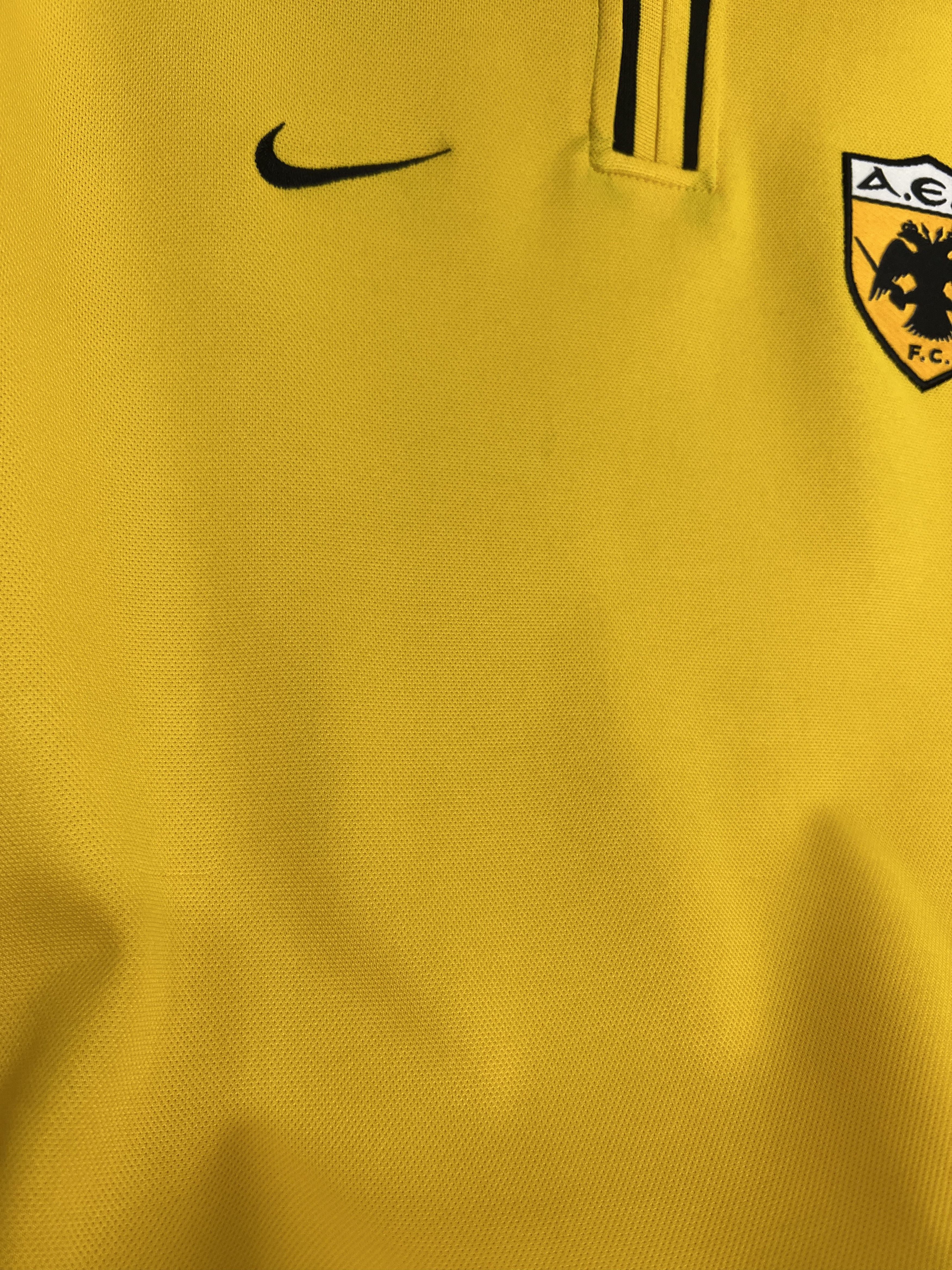 Nike AEK Athens Home football shirt Soccer Jersey Trikot Rare Size US L / EU 52-54 / 3 - 5 Thumbnail