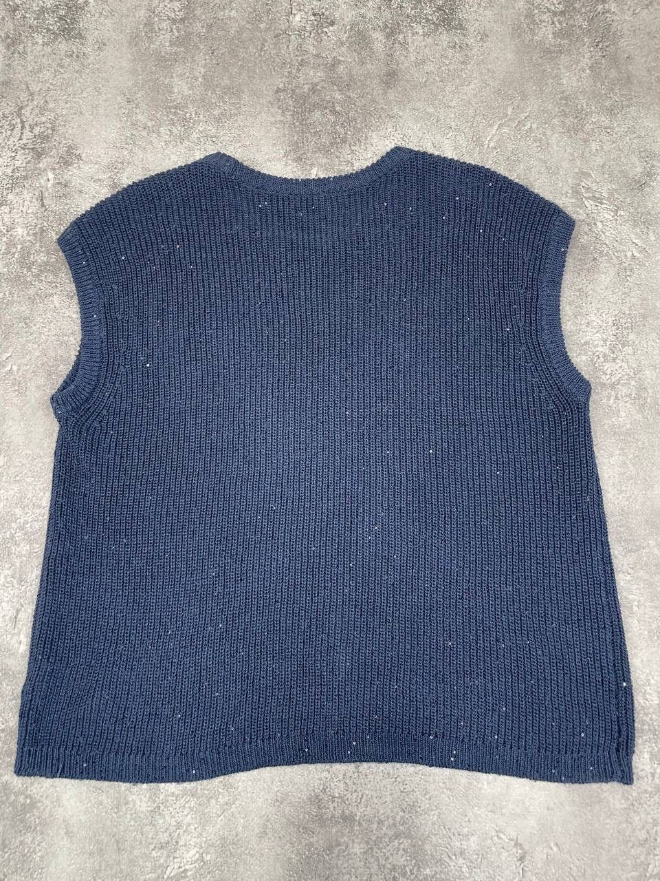Other Hemisphere Women Linen Knit Vest Sleeveless Blue Size M Size M / US 6-8 / IT 42-44 - 6 Thumbnail