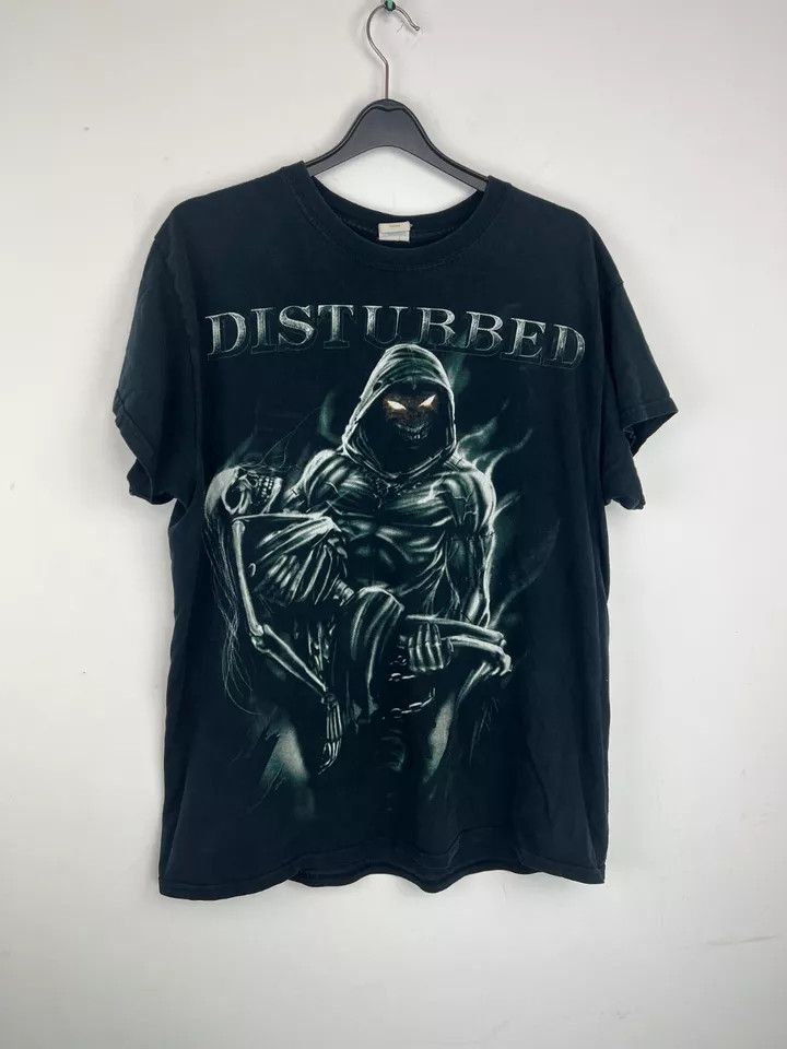 Vintage 2011 DISTURBED LOST SOULS BLACK T-SHIRT size L Size US L / EU 52-54 / 3 - 2 Thumbnail