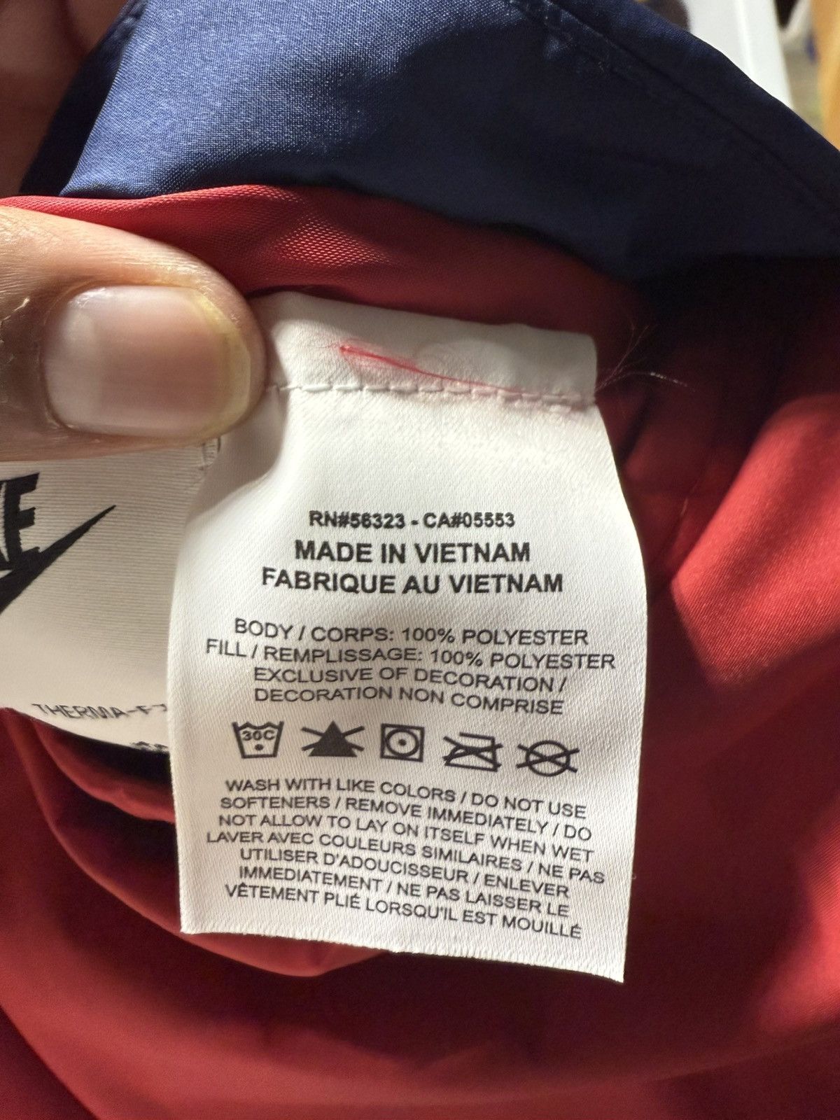 Nike Nike Therma Fit Legacy Reversible Bomber Puffer jacket Size US XL / EU 56 / 4 - 7 Thumbnail