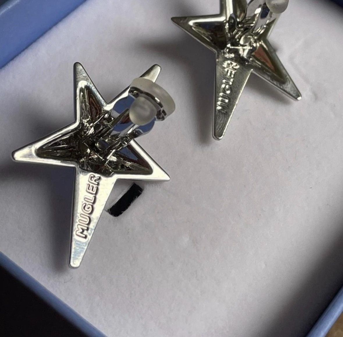H&M × Mugler Mugler X H&M Silver Stars Earrings Size ONE SIZE - 2 Thumbnail