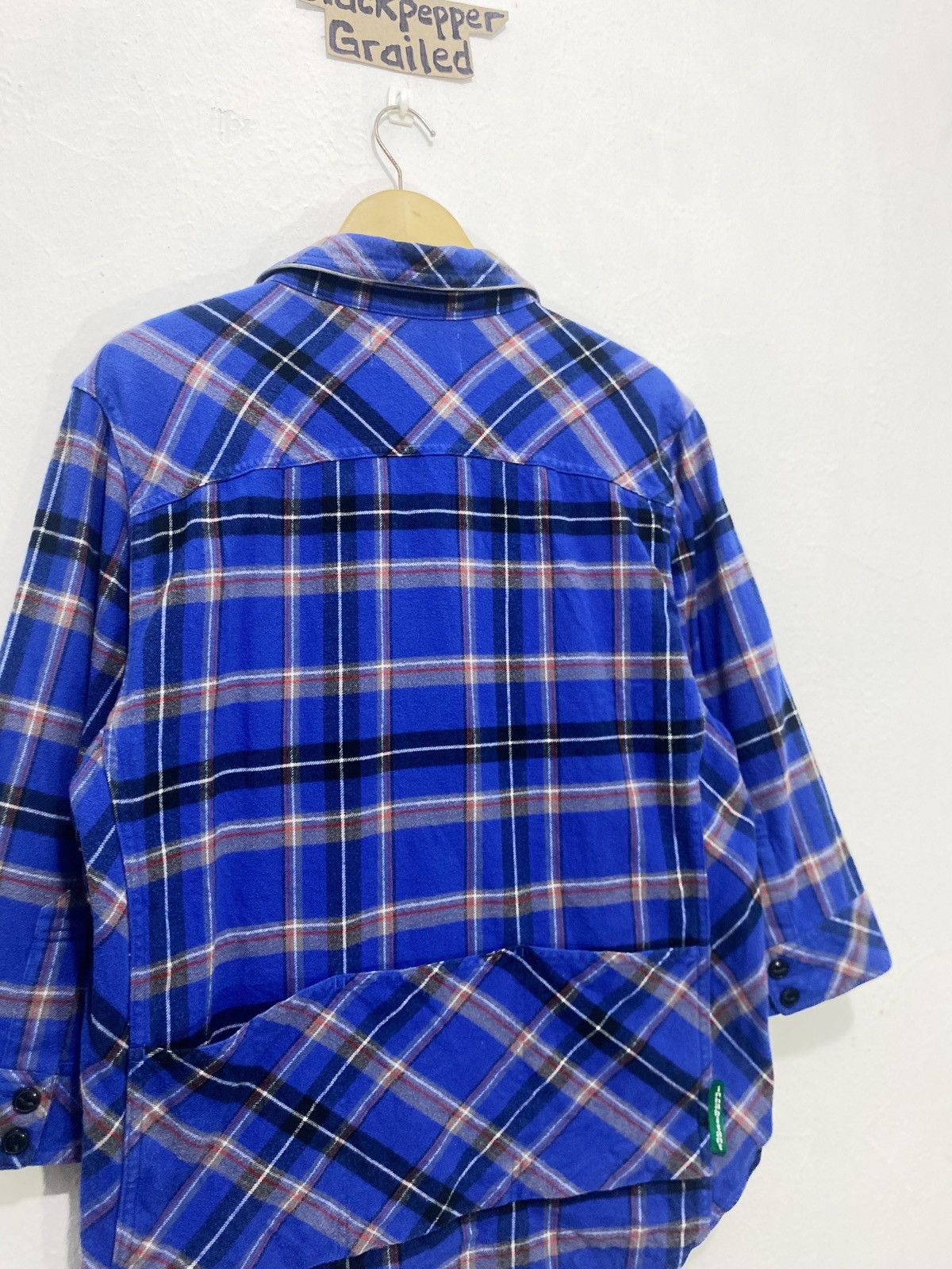 INHABIT Inhabitant Flannel Three-Quarter Length Sleeve Button Up Size US S / EU 44-46 / 1 - 8 Thumbnail