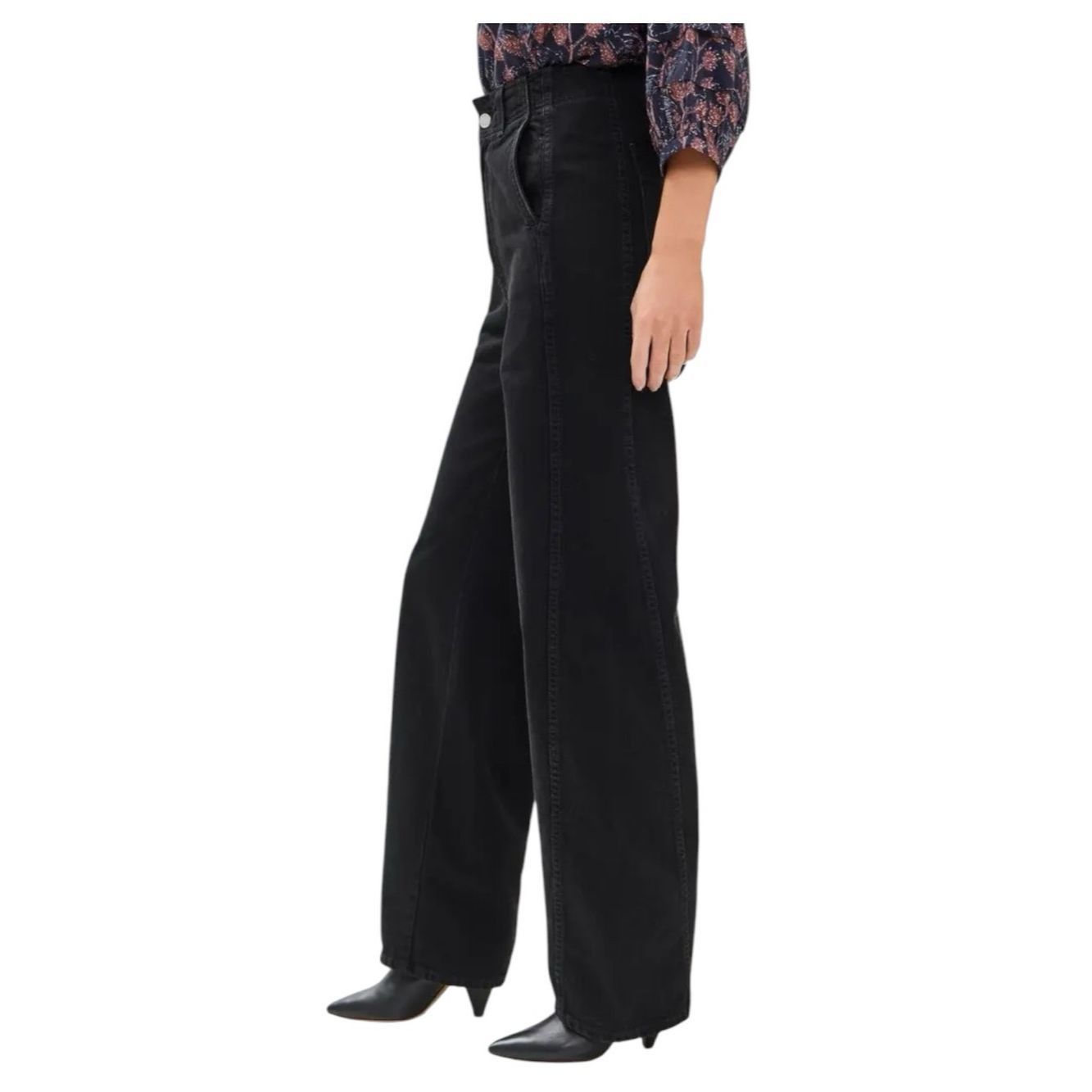 Apiece Apart Apiece Apart Meridian Luna Wash Relaxed Wide Leg Jeans Size Size 29" - 2 Thumbnail