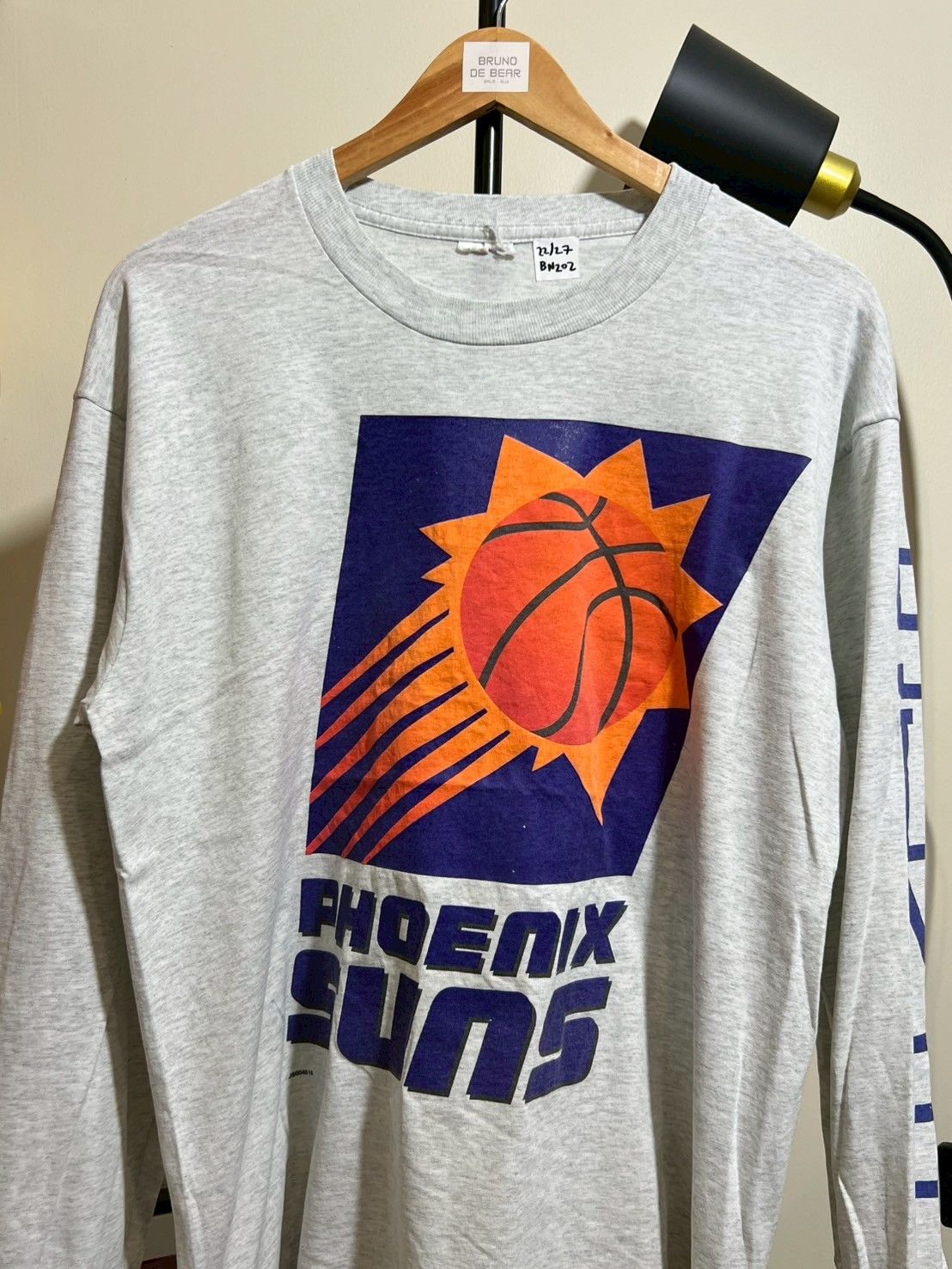 Vintage Vintage 90's Phoenix Sun shirt Long Sleeve NBA bnz02 Size US M / EU 48-50 / 2 - 2 Thumbnail
