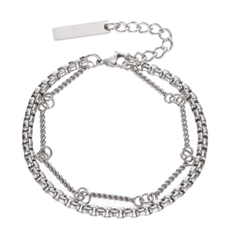 Jewelry Retro Bracelet Y2K Punk Chain Gotch Bracelets Chains Size ONE SIZE - 4 Thumbnail