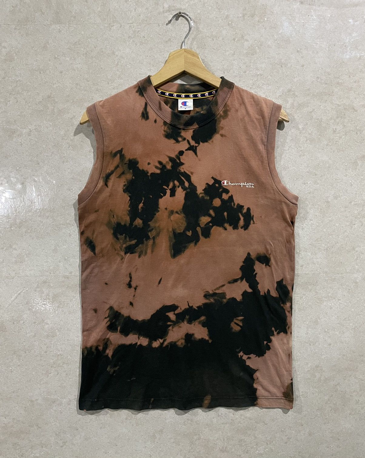 Champion × Vintage Vintage Champion Sleeveless Tie Dye Tee Size US M / EU 48-50 / 2 - 1 Thumbnail