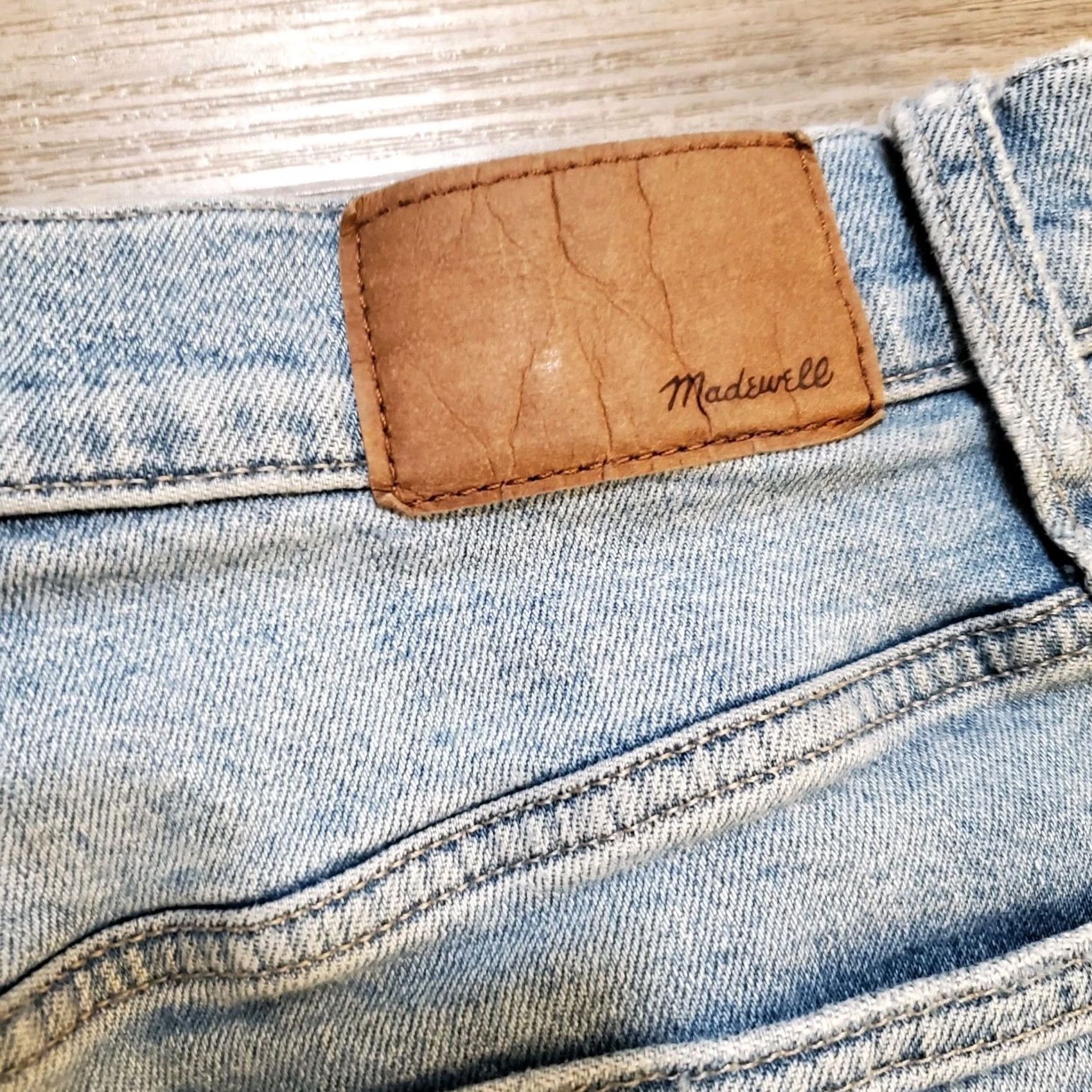Madewell Madewell The Perfect Vintage Jean Women Sz 28 Blue Raw Hem High Waisted Casual Size 28" / US 6 / IT 42 - 6 Thumbnail