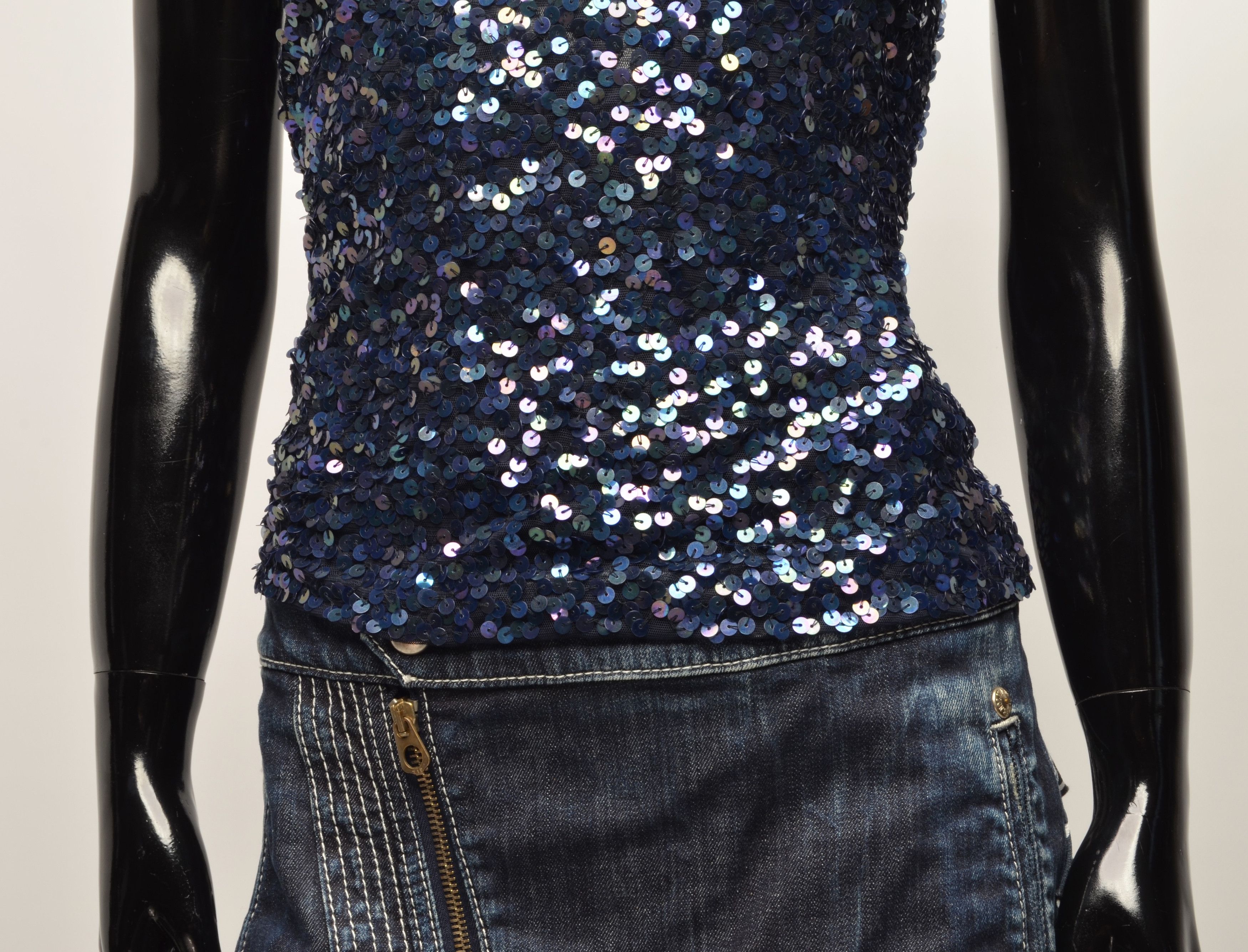 Vintage Vintage Angie 90's Event Collection Sequin Beaded Top Size S / US 4 / IT 40 - 3 Thumbnail