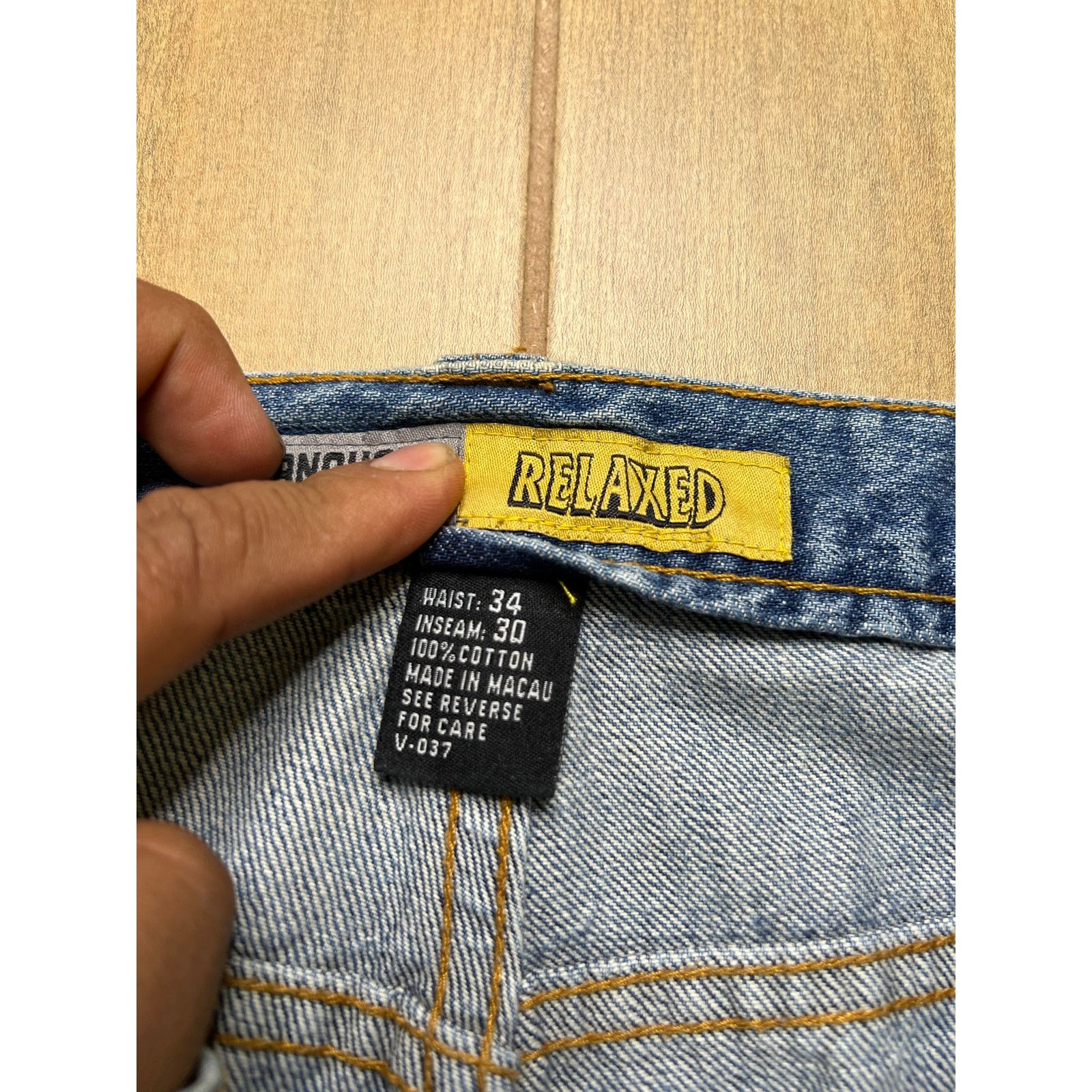 Anchor Blue Anchor Blue Jeans Mens 34x30 Baggy Denim Relaxed Fit Y2K Size US 34 / EU 50 - 5 Thumbnail